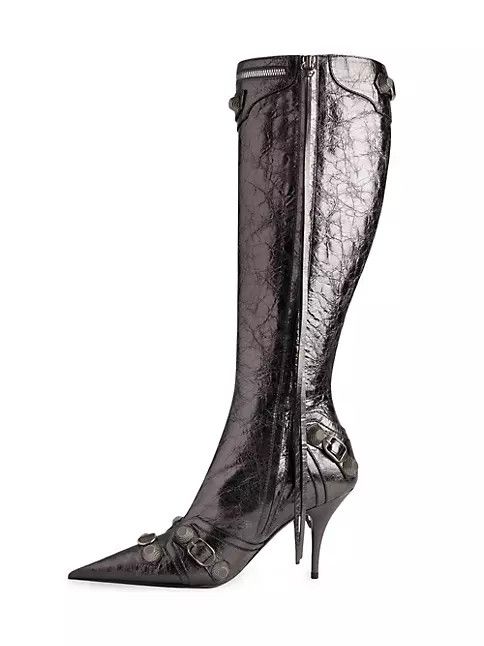 Balenciaga o1mt1gz1124 Cagole 90mm Boots Metallized in Bronze Size US 8 / IT 38 - 4 Thumbnail