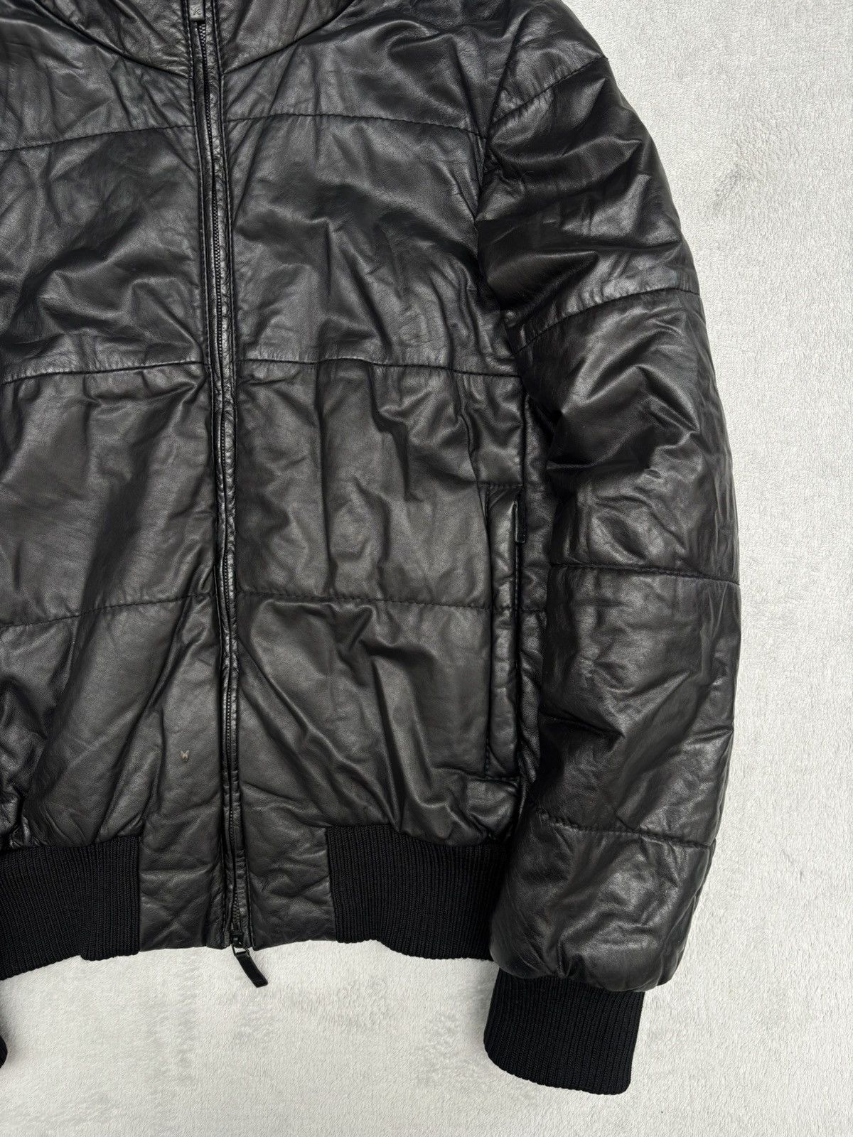 Y-3 A/W 2008 Y-3 Yohji Adidas Leather Puffer Ninja Jacket Size US L / EU 52-54 / 3 - 6 Thumbnail