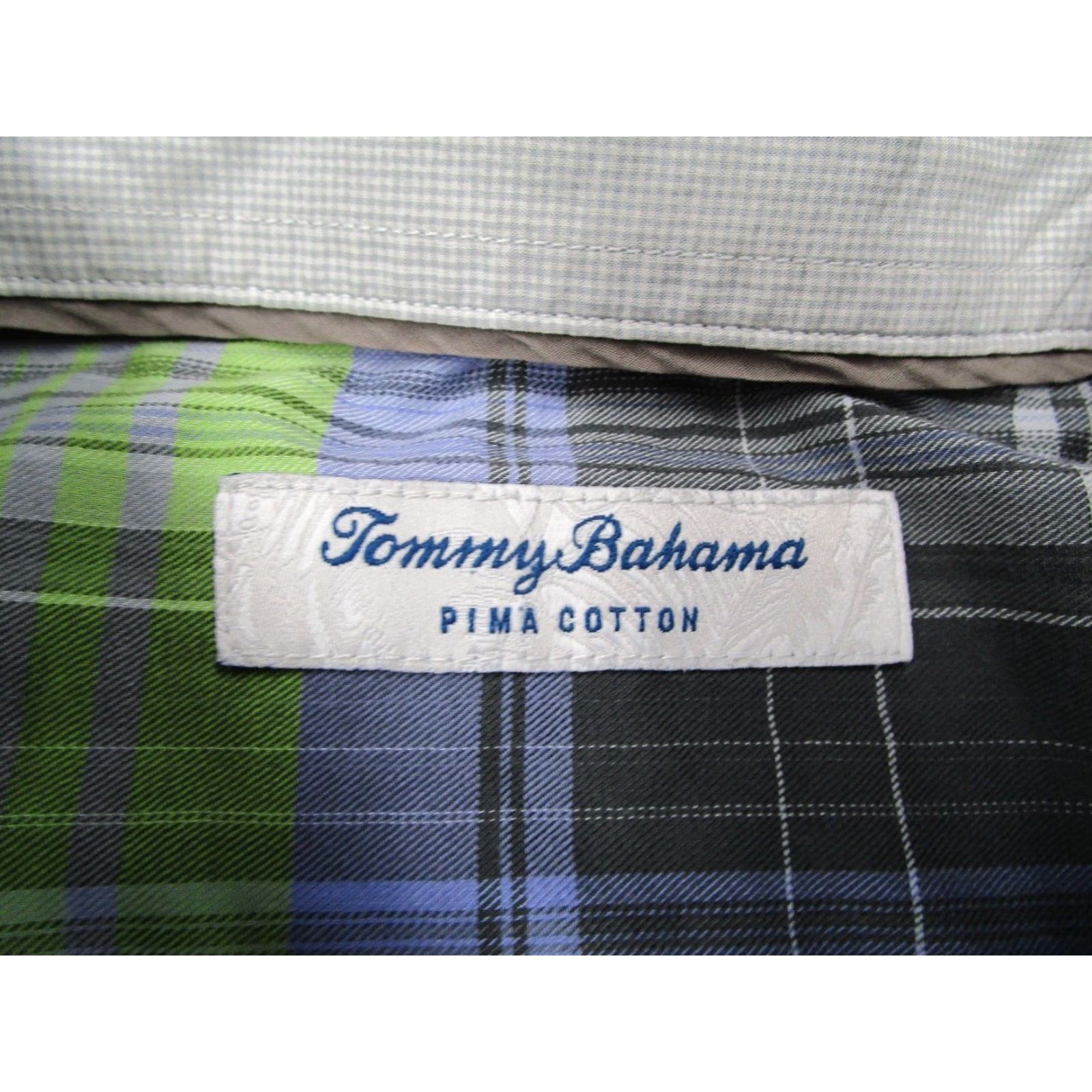 Tommy Bahama VINTAGE Tommy Bahama Men's Shirt XL Gray Plaid Long Sleeve Button-Up Casual Lifestyle Size US XL / EU 56 / 4 - 3 Thumbnail