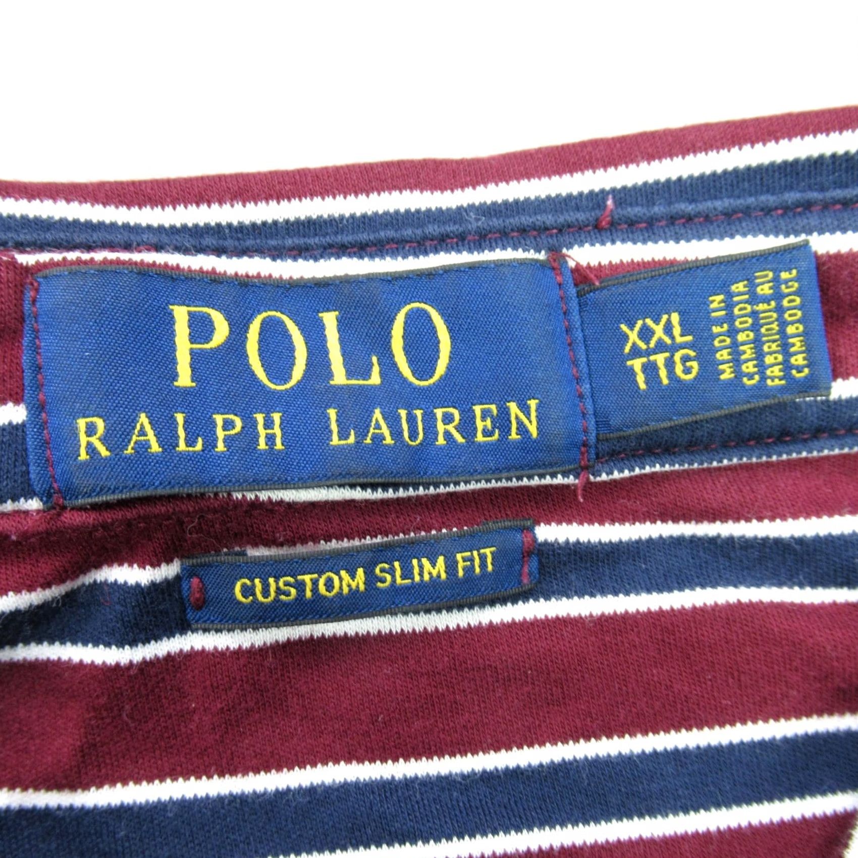 Polo Ralph Lauren Polo Ralph Lauren Shirt Mens 2XL Short Sleeve Slim Fit Stripes Polo Shirt Slim Fit Striped Multicolor Button Logo Embroidered Casual Wear Mens Size US XXL / EU 58 / 5 - 3 Thumbnail