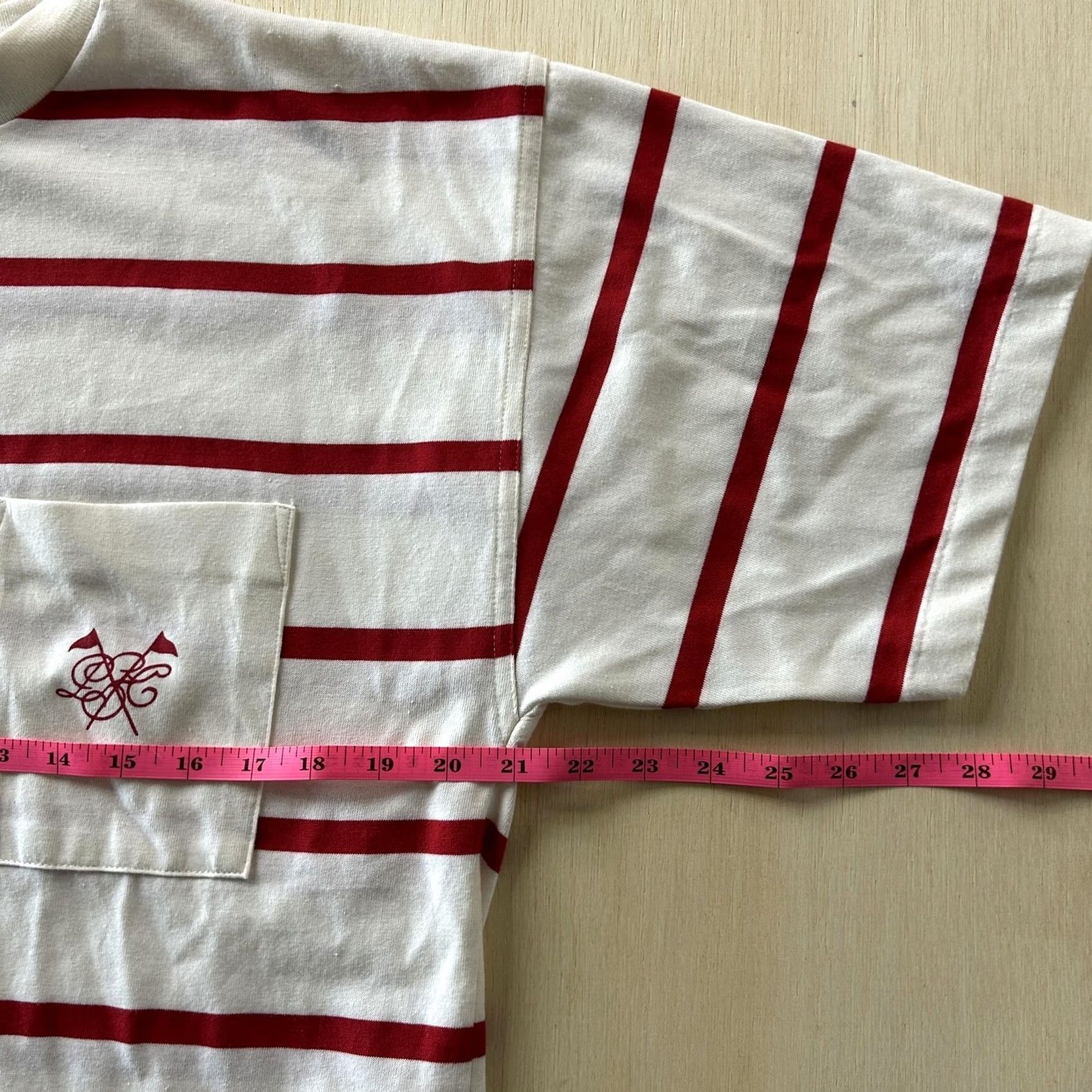 Vintage Vintage Steeplechase Shirt Mens L Striped Pocket Embroidered T-Shirt Size US L / EU 52-54 / 3 - 4 Thumbnail