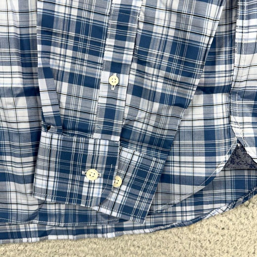 Joseph Abboud VINTAGE? No. Joseph Abboud Shirt Mens XL Blue Plaid Non-Iron Button Up Long Sleeve Button-Up Shirt XL Blue Plaid Mens NEW Size US XL / EU 56 / 4 - 7 Thumbnail