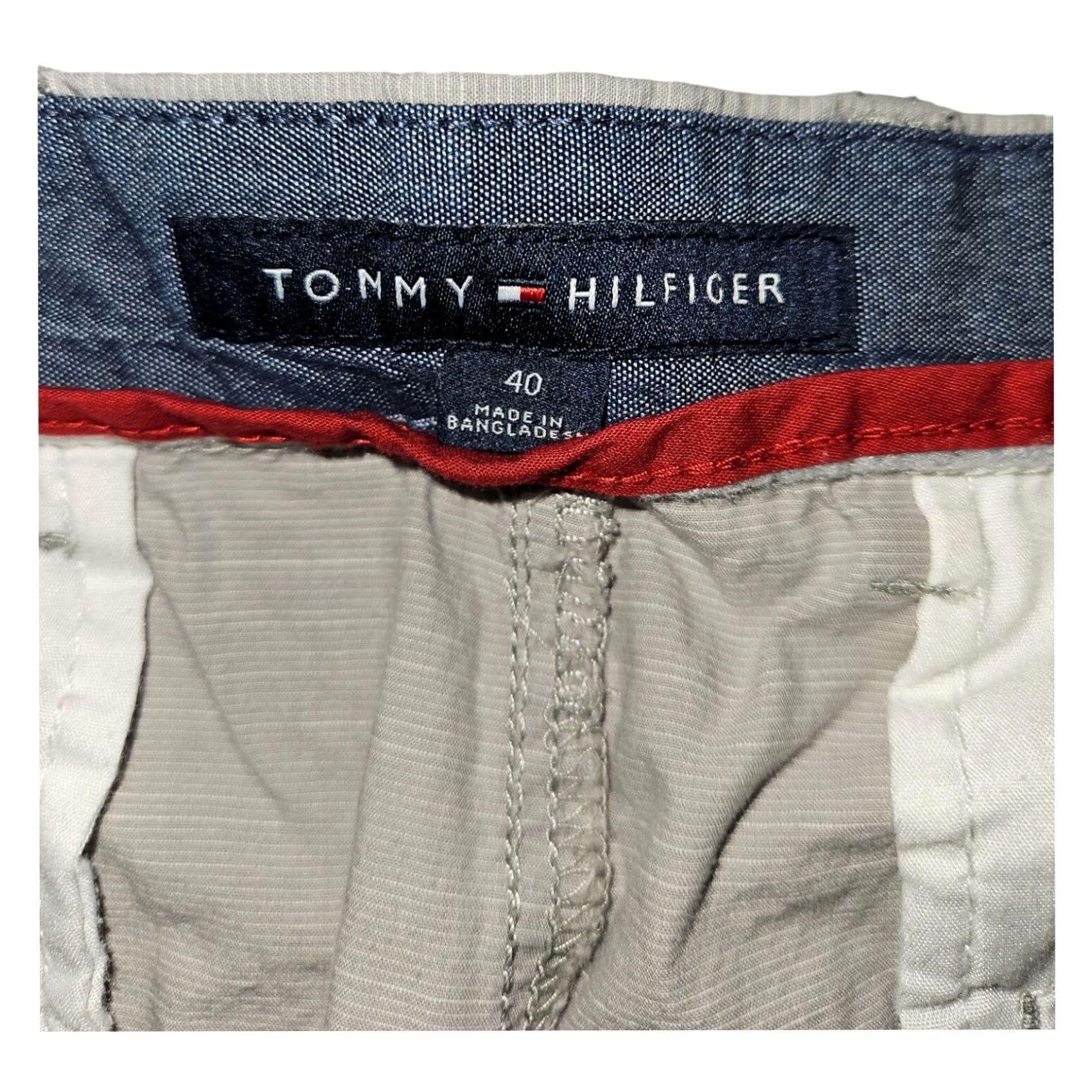 Tommy Hilfiger Tommy Hilfiger Shorts Mens 40 Gray Chino Men Weight Slash Pockets Casual Preppy Size US 40 / EU 56 - 2 Thumbnail