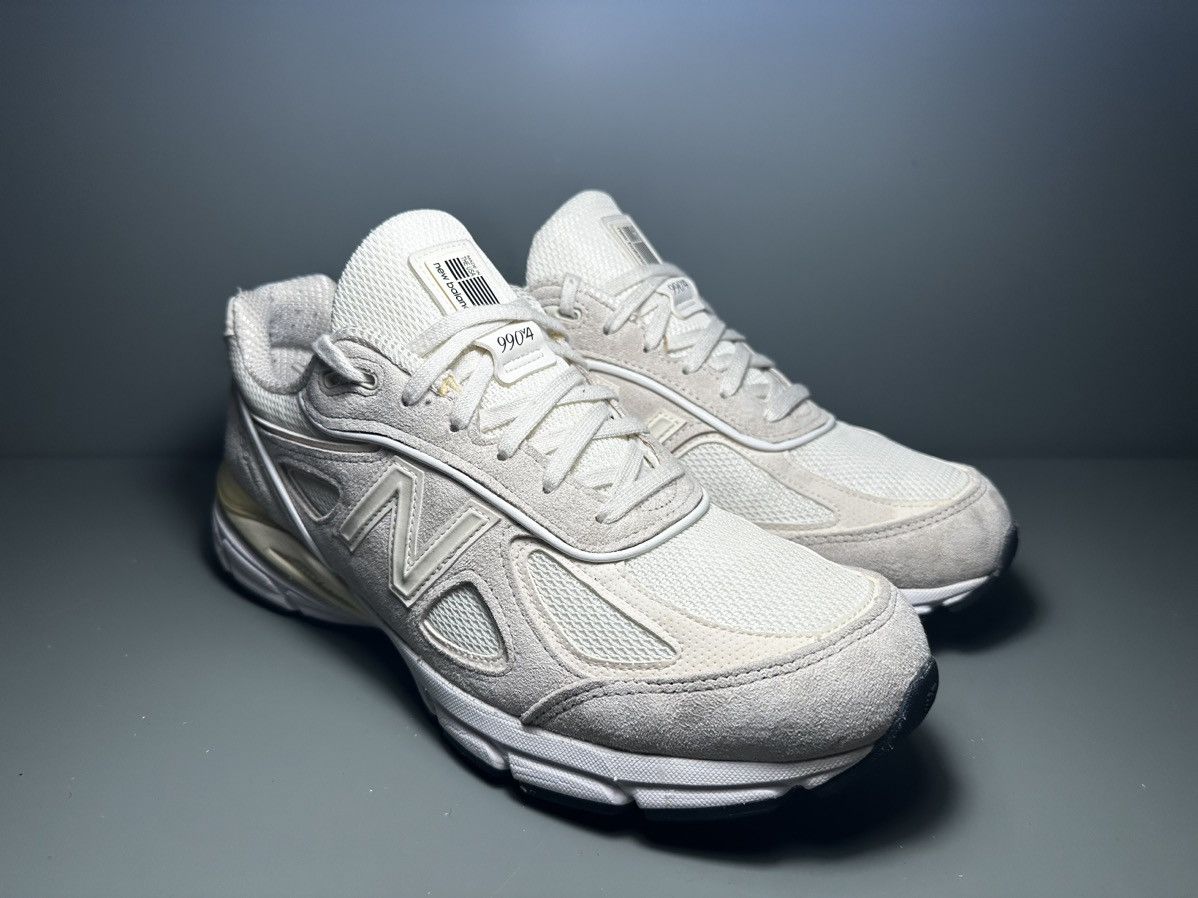 New Balance × Stussy New balance 990v4 MiUSA Made in USA Stussy Cream 44.5 Size US 10.5 / EU 43-44 - 8 Thumbnail