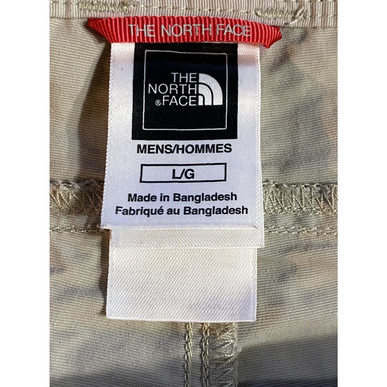 The North Face The North Face Khaki Shorts Mens Nylon Flat Front Zip Pocket Hiking Large Size US 33 - 7 Thumbnail