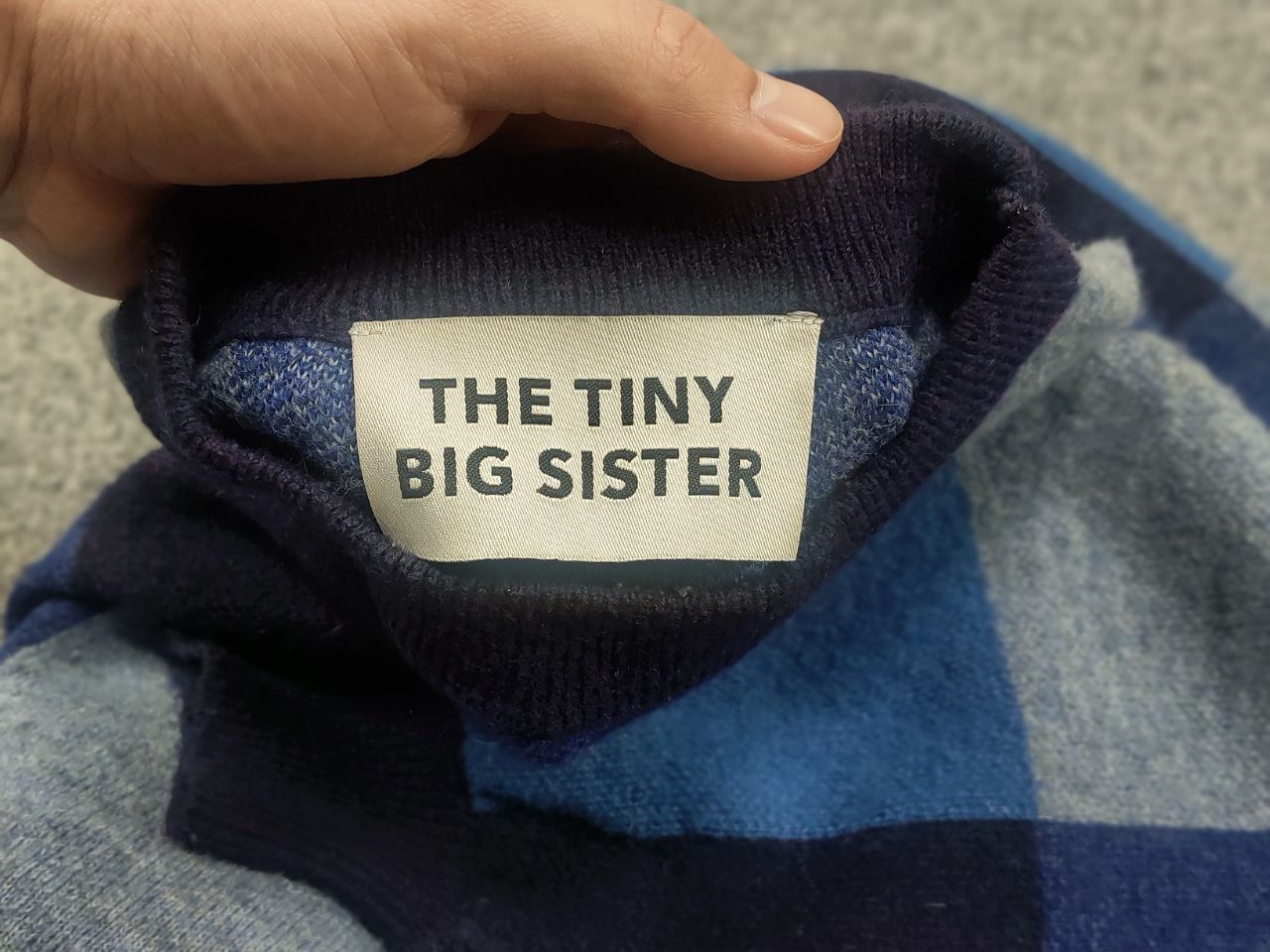 Vintage The Tiny Big Sister Design Wool pattern Sweater wide sleeves Size XXS / US 00 / IT 34 - 12 Thumbnail