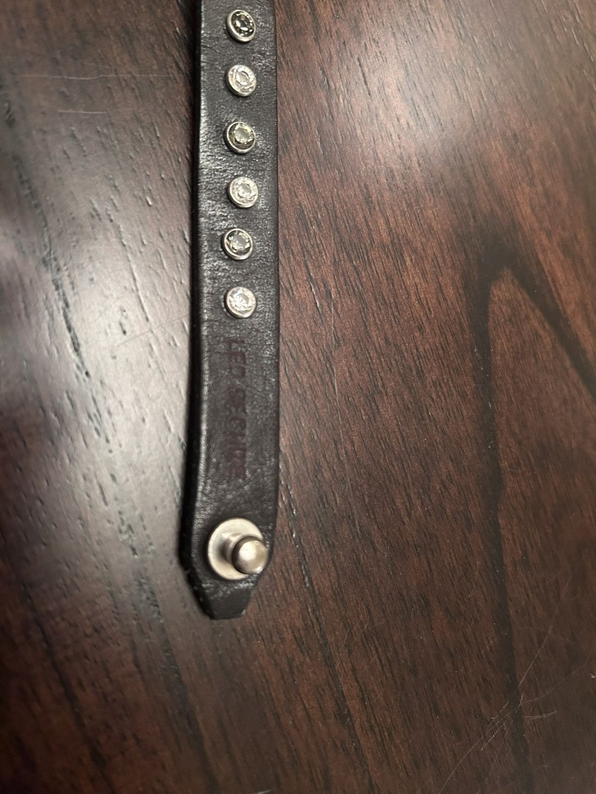Other Led Rechwe Vintage Leather Zirconium Bracelet Size ONE SIZE - 2 Thumbnail