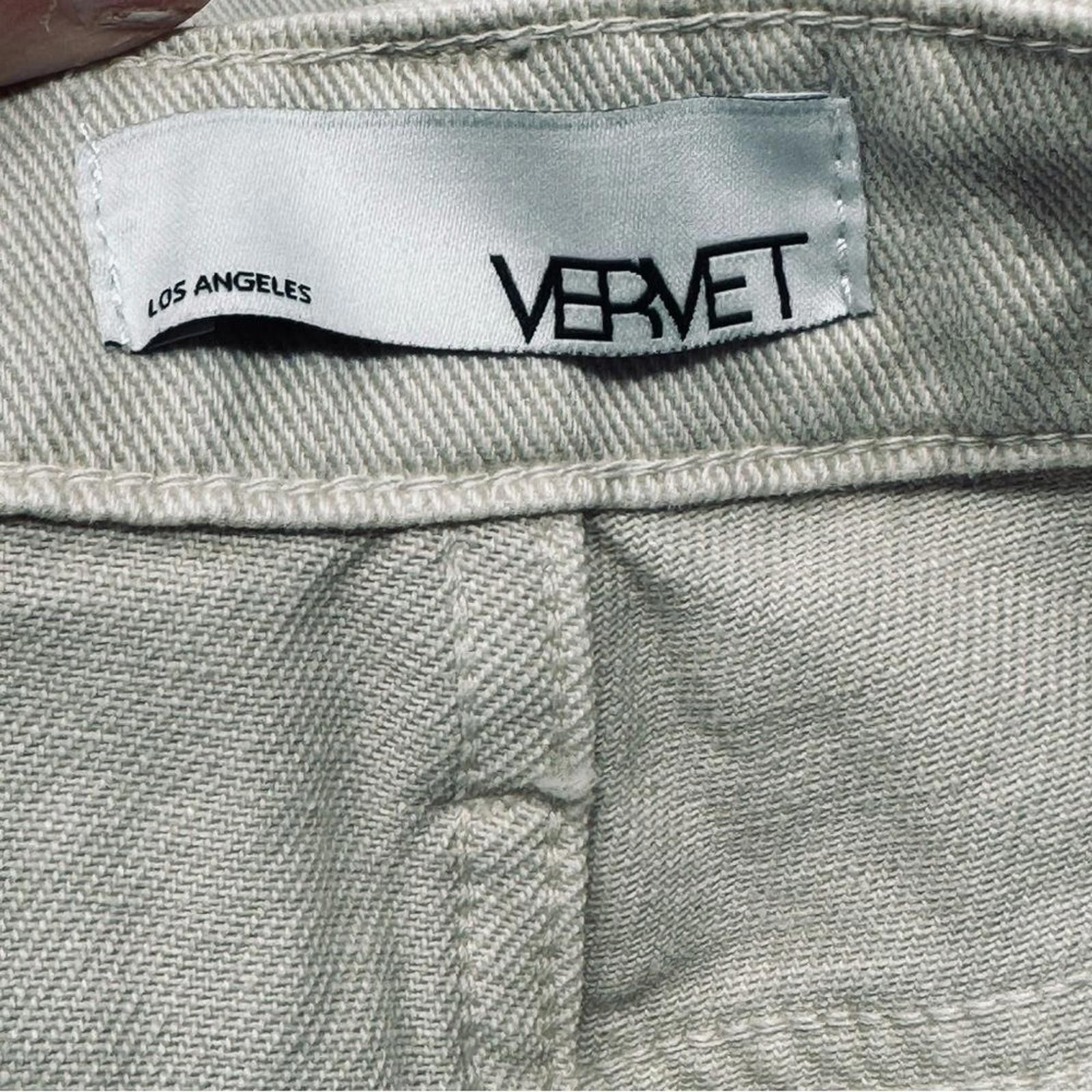 Velvet Vervet. Rocky Barrel Cream-Colored High-Waist Jeans Size 25. Size 25" / US 0 / IT 36 - 5 Thumbnail
