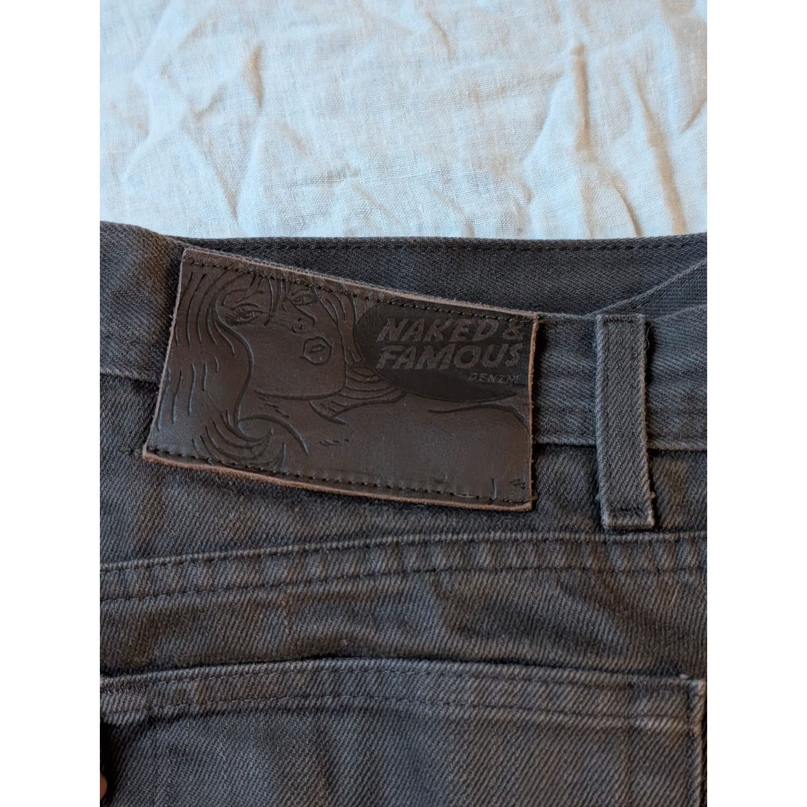 Naked & Famous Weird Guy - Brown Selvedge Chino (29) Size US 29 - 6 Thumbnail