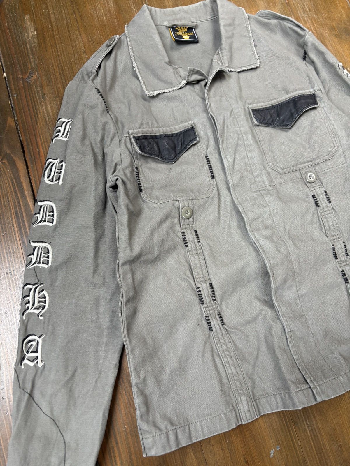 Vintage Fishbone button up overshirt vintage streetwear archive y2k Size US XL / EU 56 / 4 - 2 Thumbnail