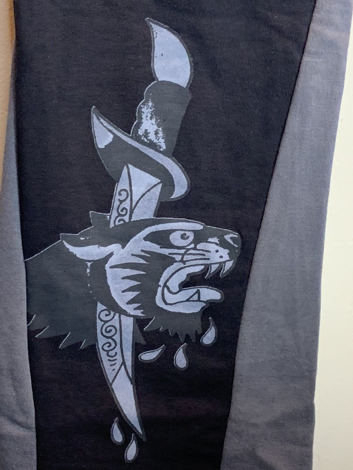 Ed Hardy *RARE* New Ed Hardy Flared Sweatpants Tattoo Art Wide Leg M Size US 32 / EU 48 - 9 Thumbnail