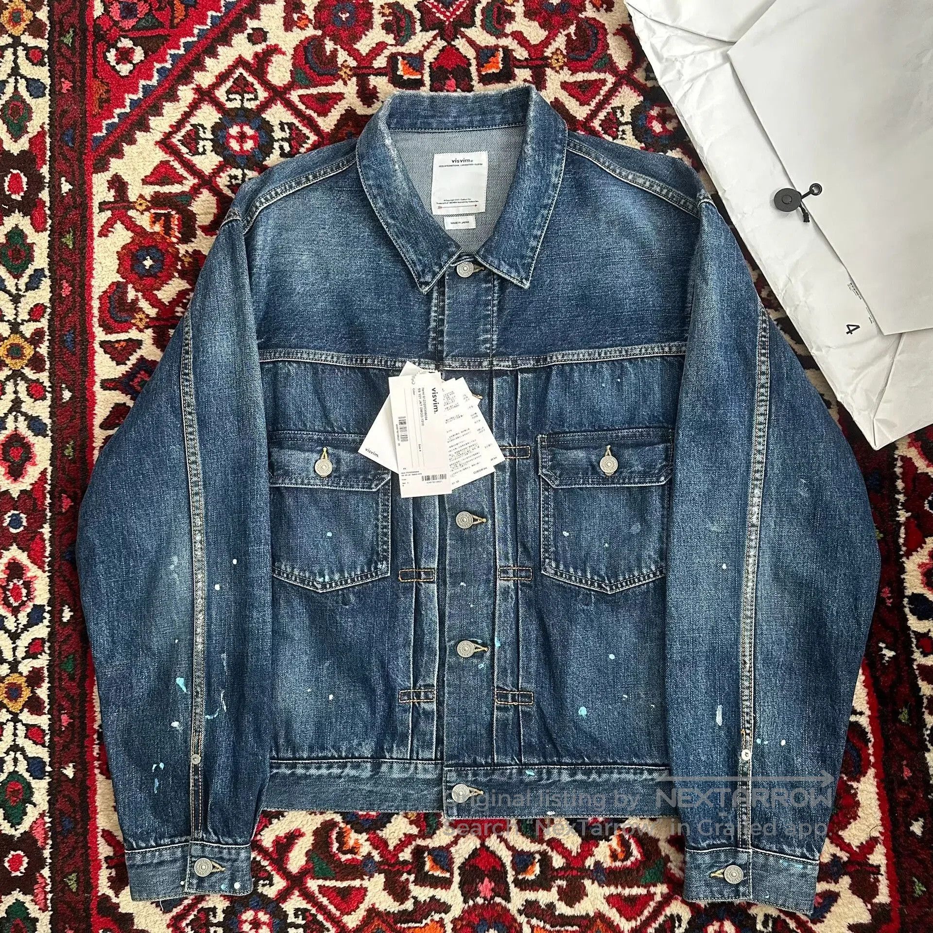 Visvim visvim 23aw denim jacket with paint splatter. Size US L / EU 52-54 / 3 - 1 Thumbnail