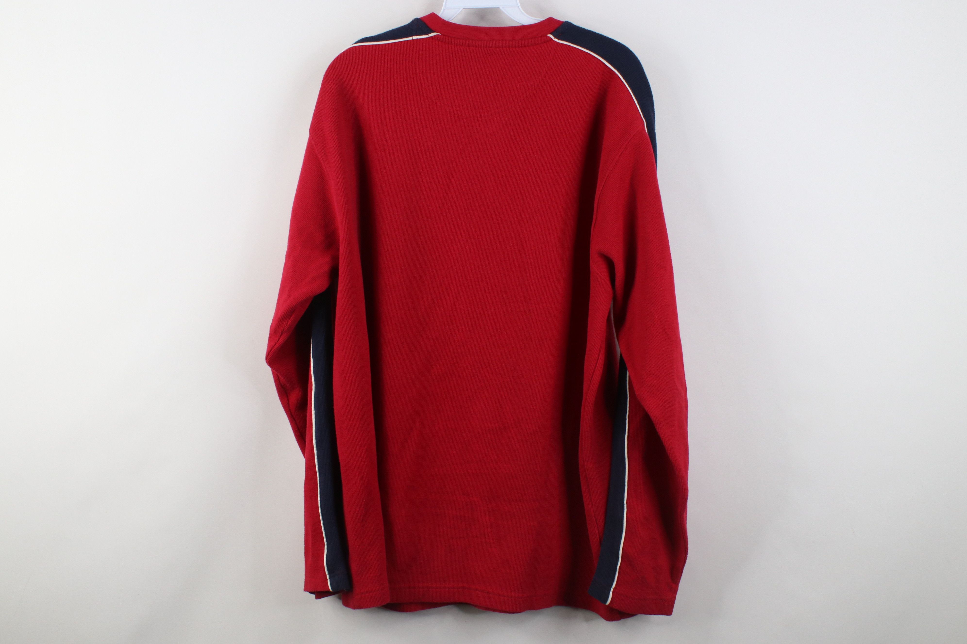 Vintage Vintage 90s Y2K Streetwear Ribbed Knit Long Sleeve T-Shirt Size US L / EU 52-54 / 3 - 7 Thumbnail