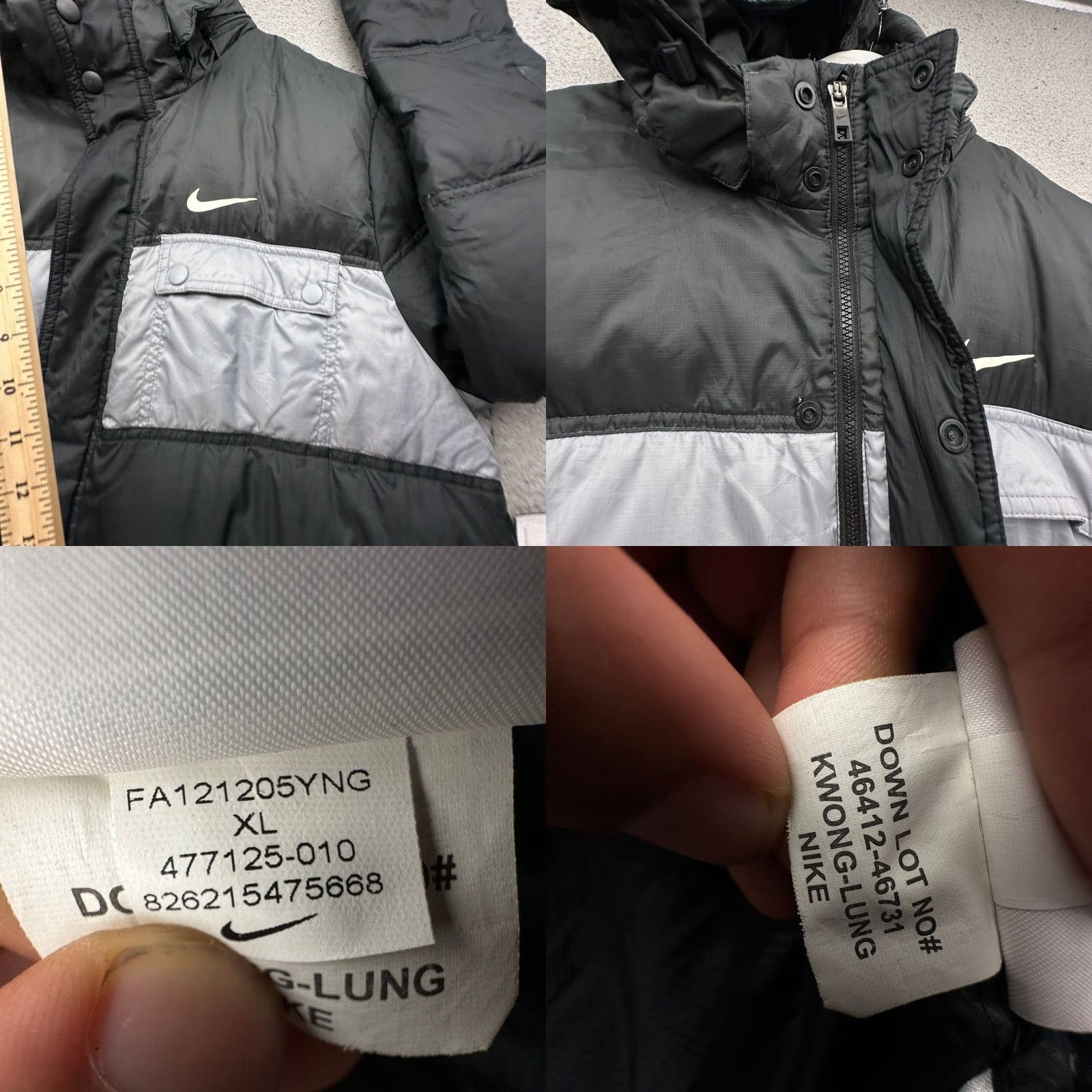 Nike Nike Stowage Down Puffer Jacket Coat Hooded XL Mens Black 477125-010 HOLES Size US XL / EU 56 / 4 - 9 Thumbnail