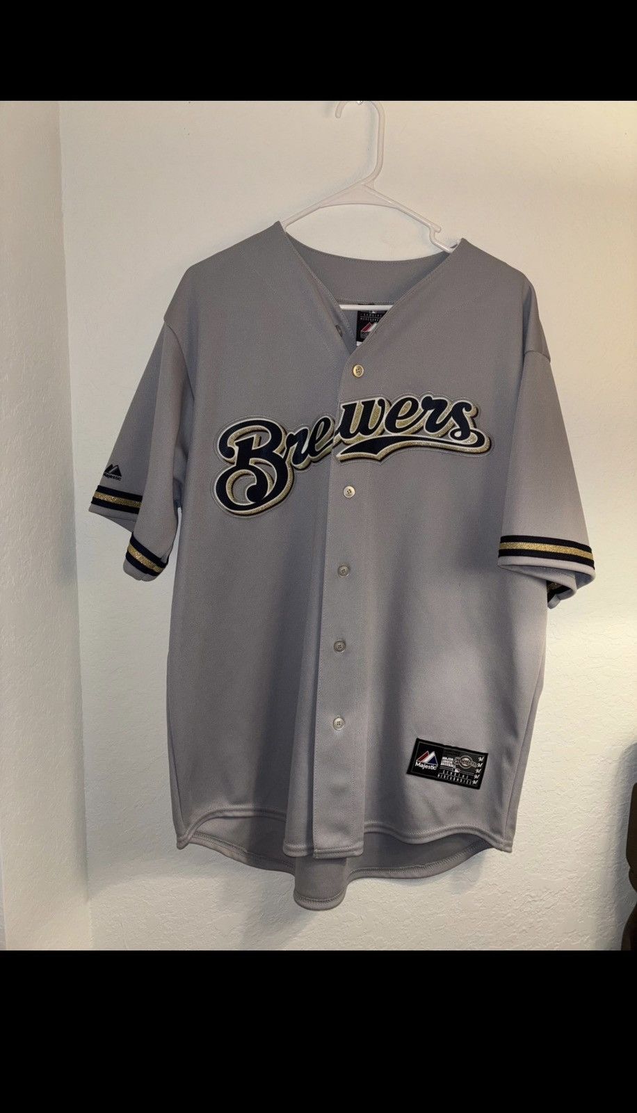 Majestic Brewers MLB Jersey Size US L / EU 52-54 / 3 - 1 Thumbnail