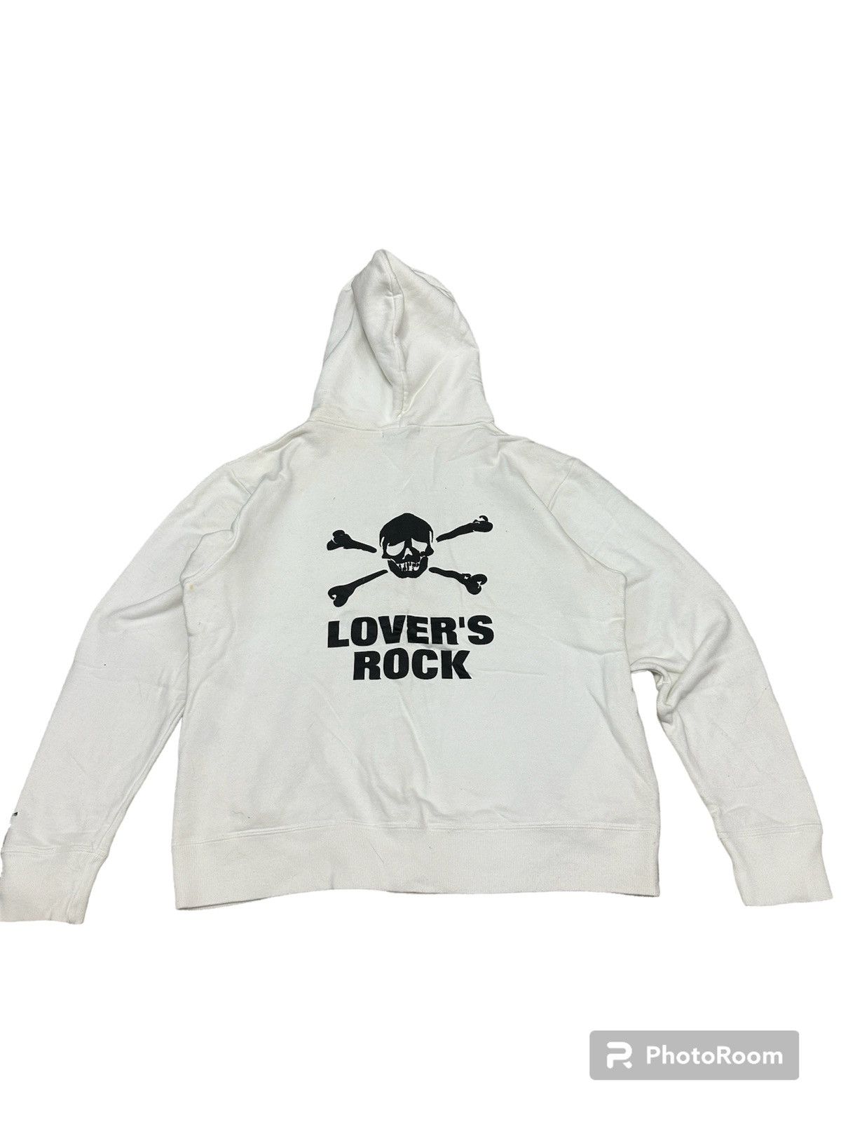 image of Hysteric Glamour x Lovers Rock VTG 1990S Rock N Roll Old Skool Zip Hoodie Lovers Rock in White (Siz