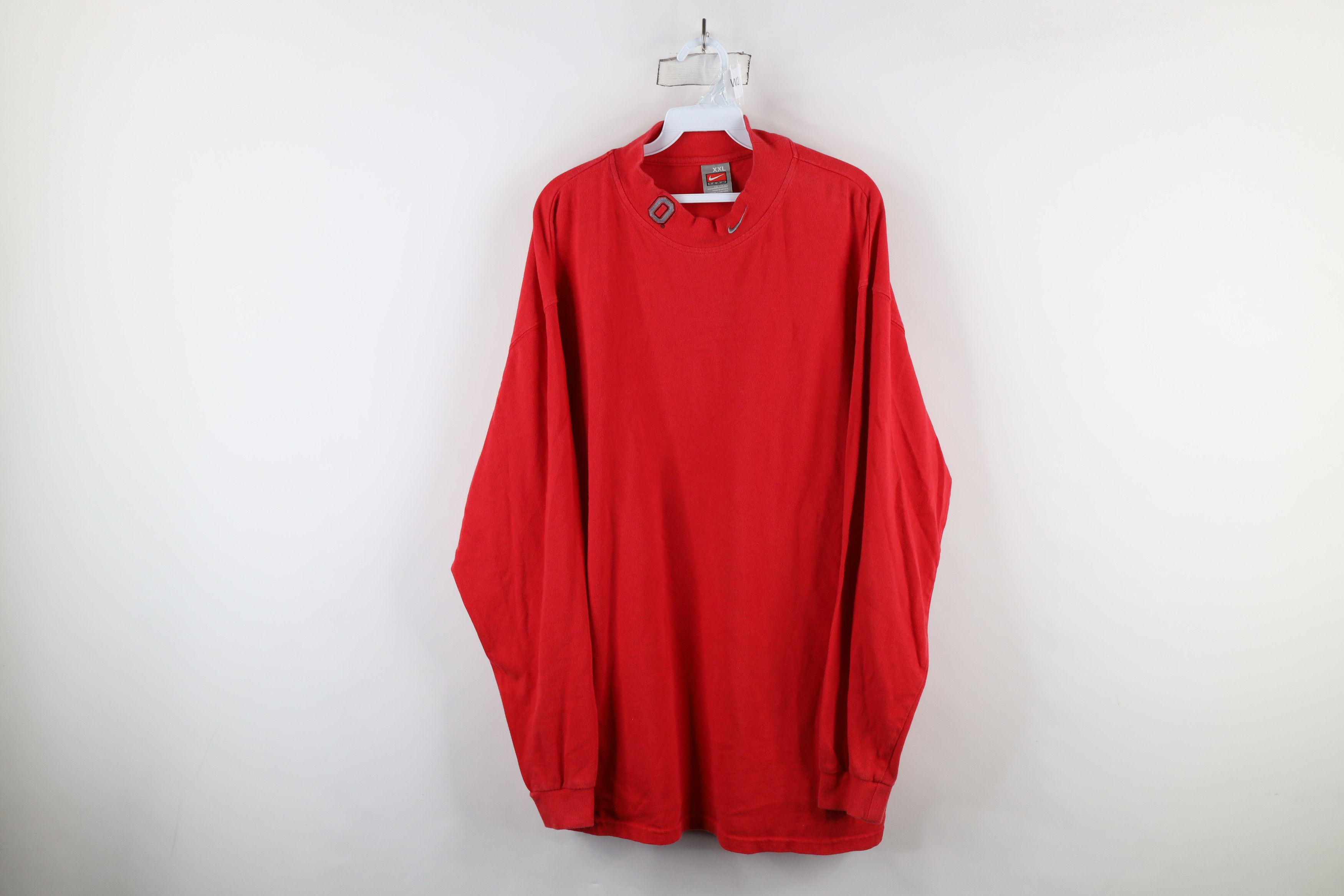 Nike × Vintage Vintage Nike Swoosh Ohio State University Mock Neck Shirt Size US XXL / EU 58 / 5 - 1 Thumbnail