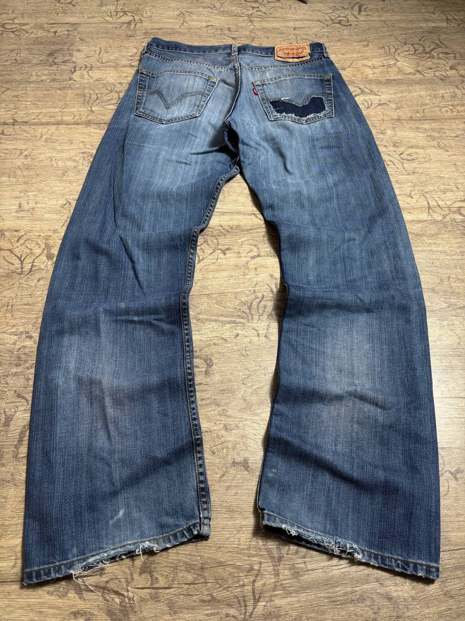 Levi's Vintage Levi's Crazy Bootcut y2K Flared Distressed Jeans Size US 32 / EU 48 - 13 Thumbnail
