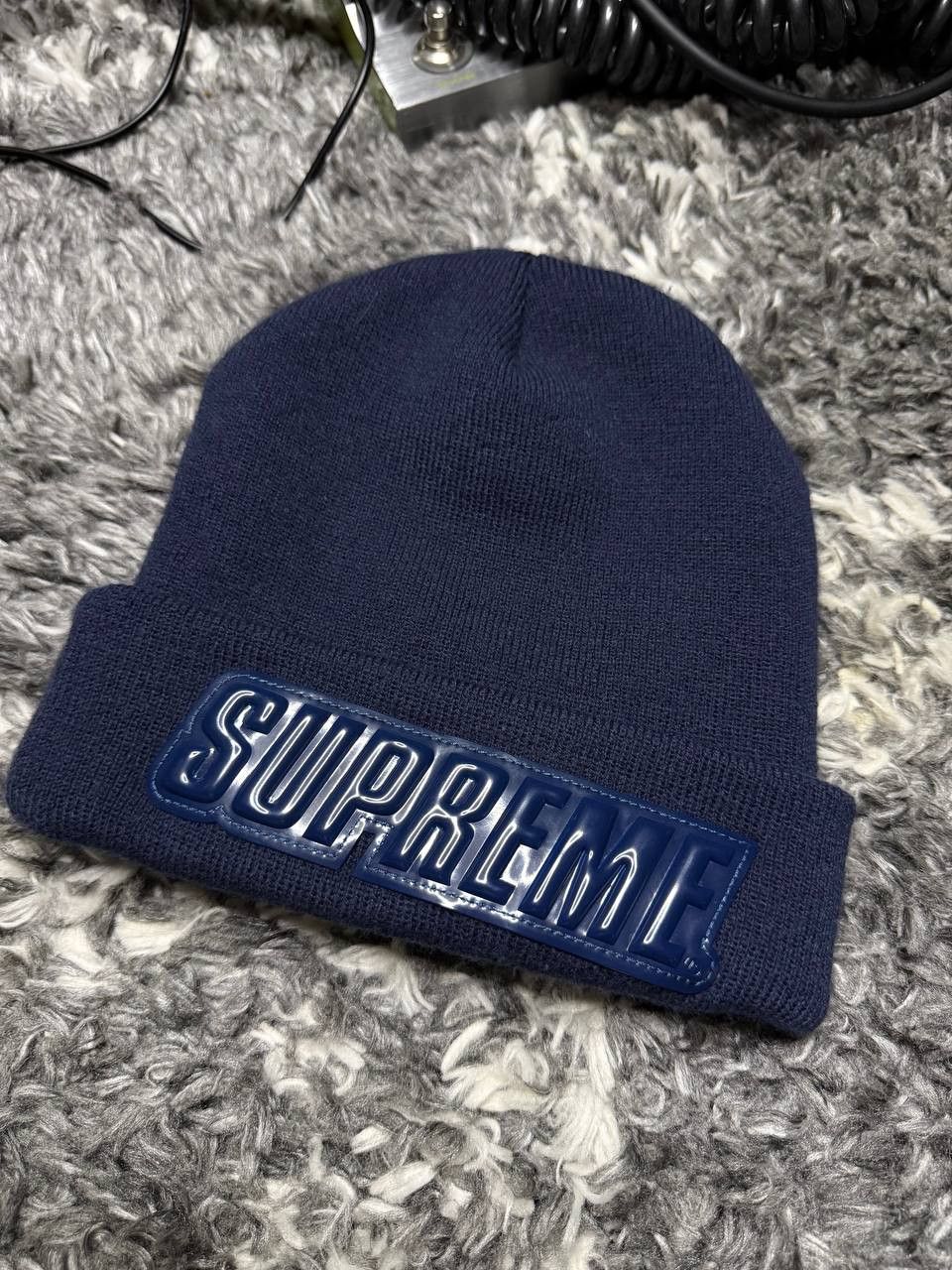 Supreme Supreme Raised Patent Logo Beanie Size ONE SIZE - 3 Thumbnail