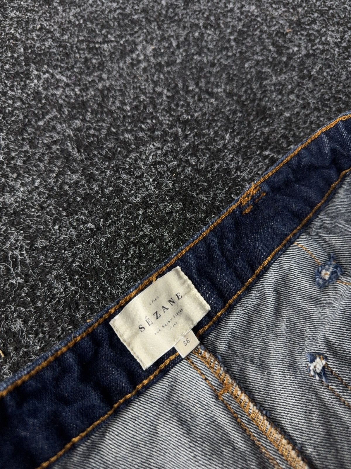 Sezane Luxury Designer 00s Retro Sezane Flared denim pants jeans Size 26" / US 2 / IT 38 - 5 Thumbnail