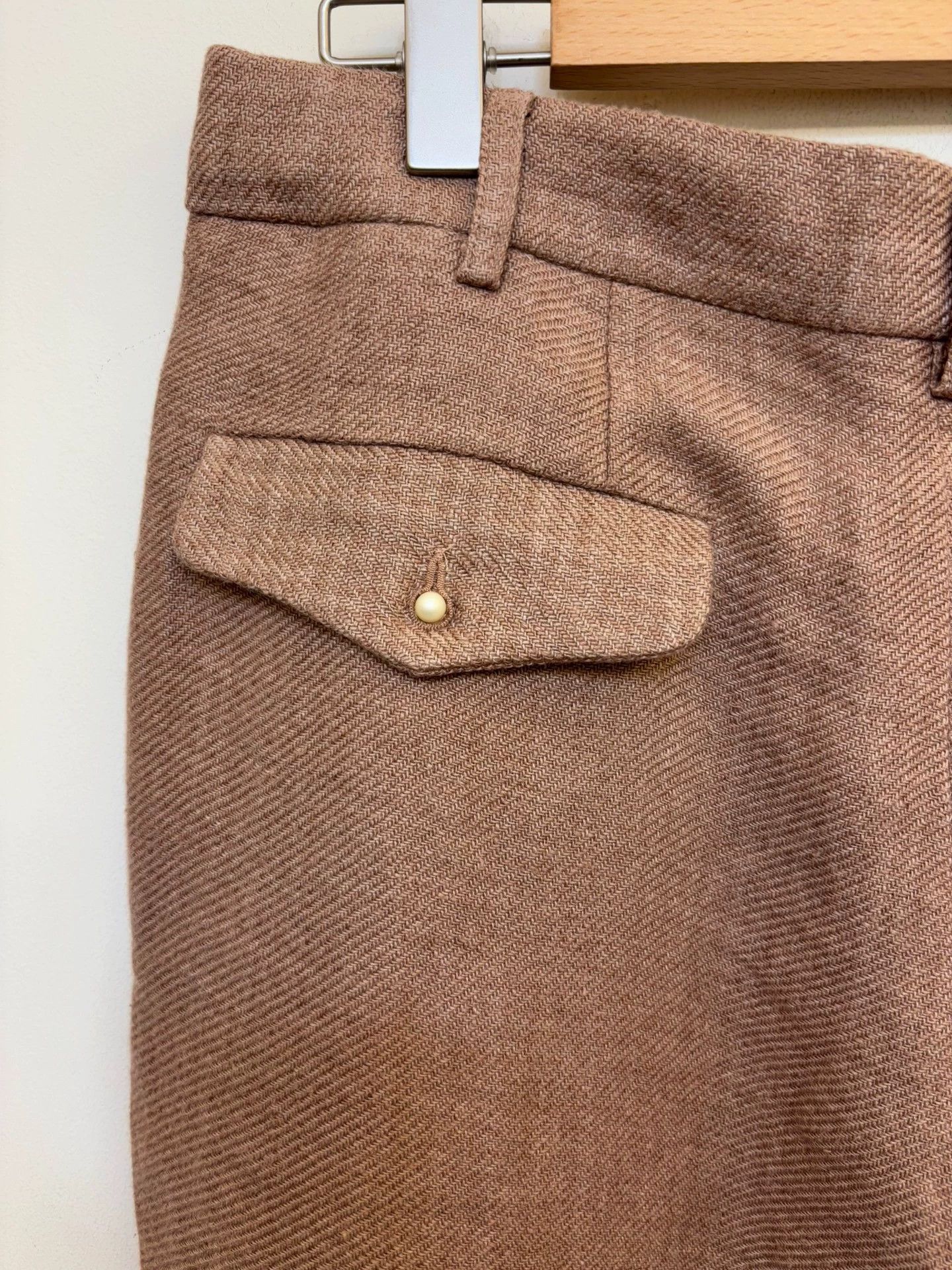 Magliano Magliano Thick Linen Elastic Waist Pants w/ Pearl Button (L) Size US 34 / EU 50 - 7 Thumbnail