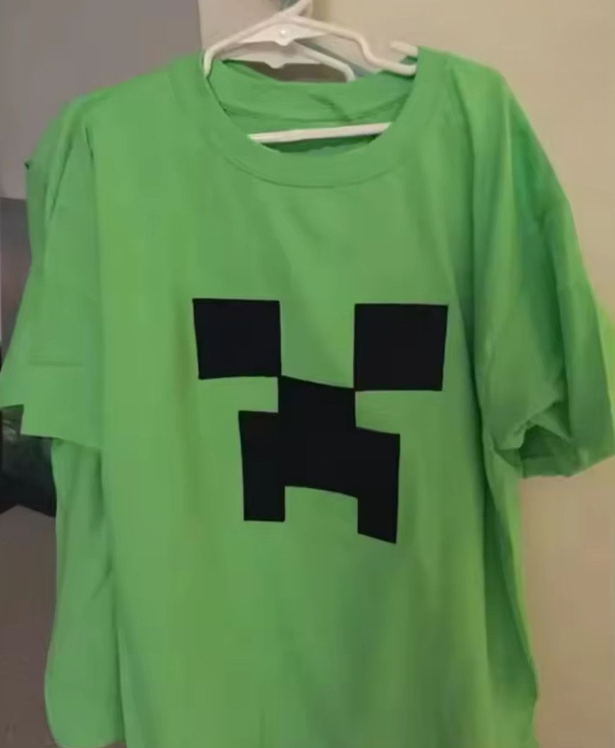Other Streetwear Y2K Game Mine Green Craft Creeper Print T-Shirt Size US S / EU 44-46 / 1 - 1 Thumbnail