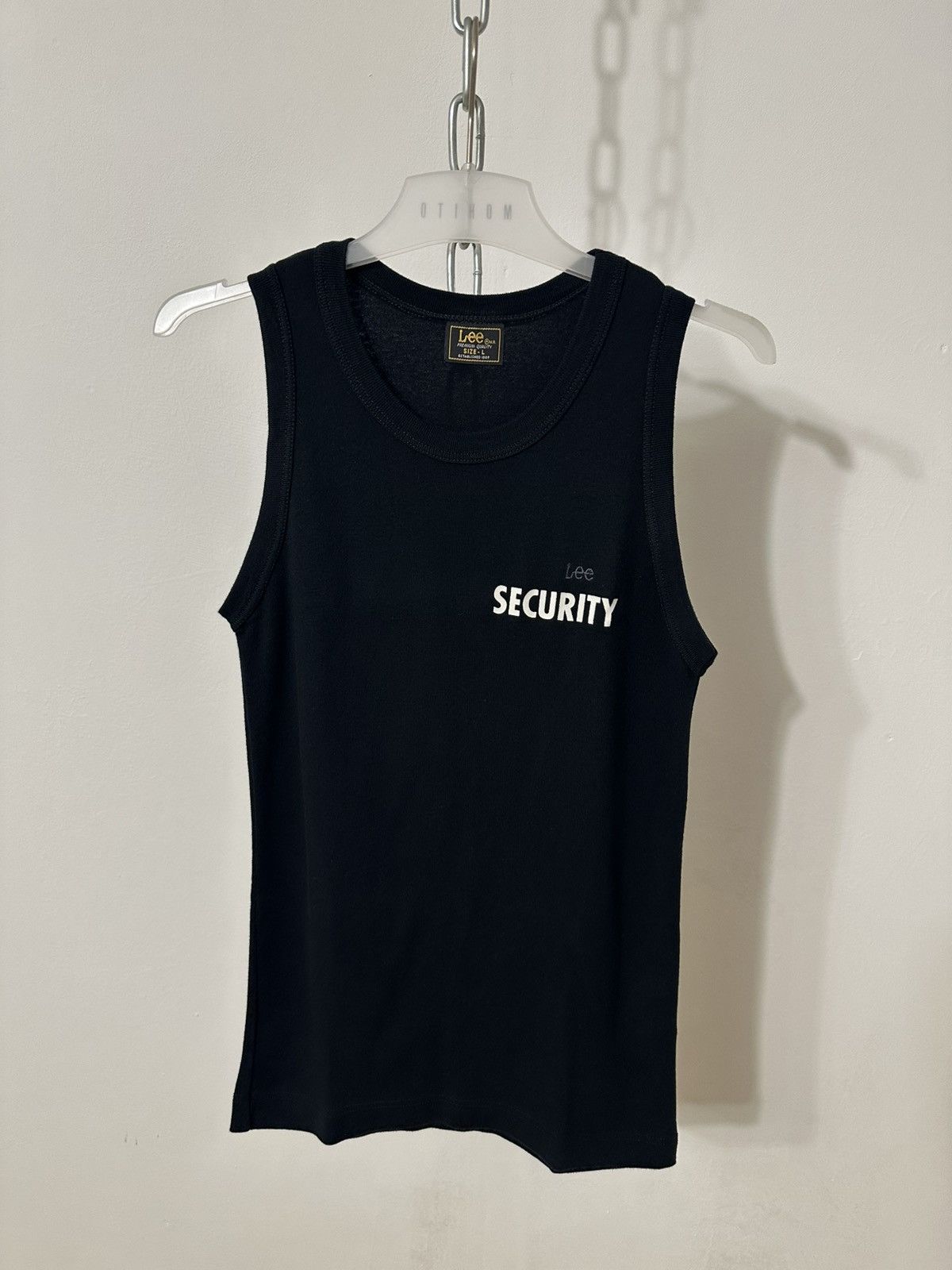 Vintage Vintage faded black 90s security Tank Top Size US M / EU 48-50 / 2 - 6 Thumbnail