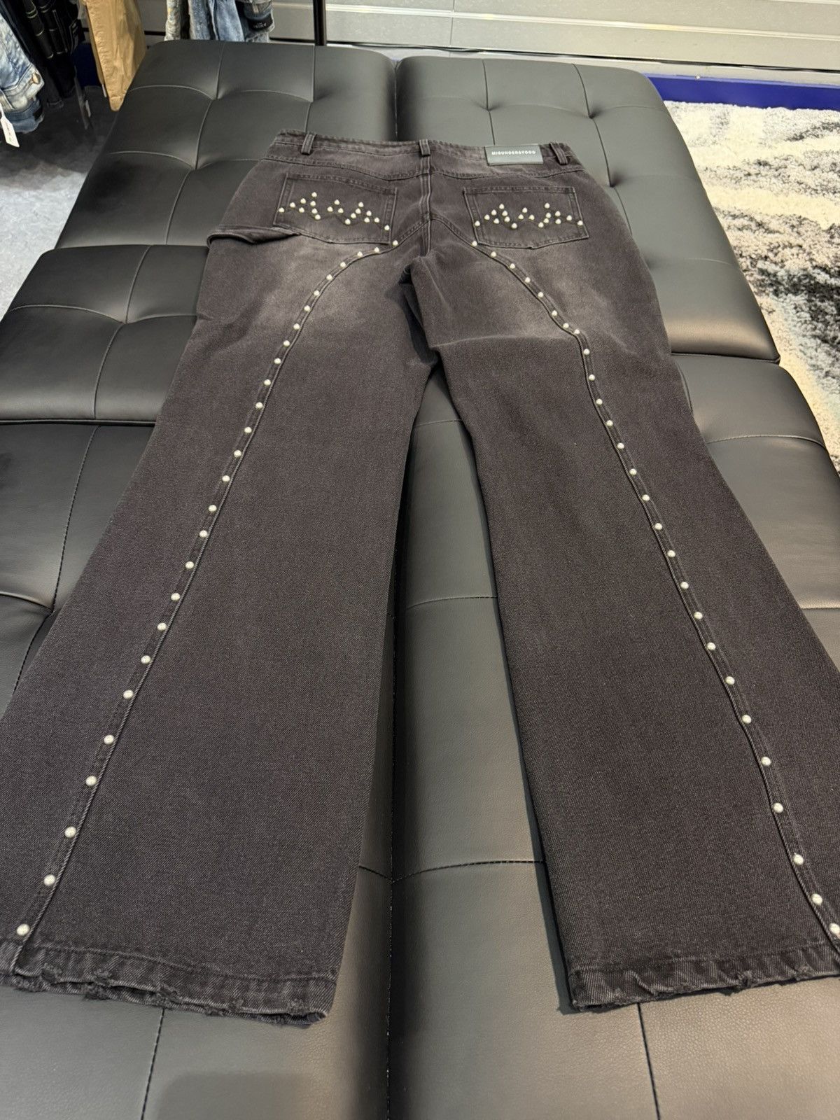 Misunderstood Size 36 - Misunderstood Bronco Black Denim Jeans Size US 36 / EU 52 - 6 Thumbnail