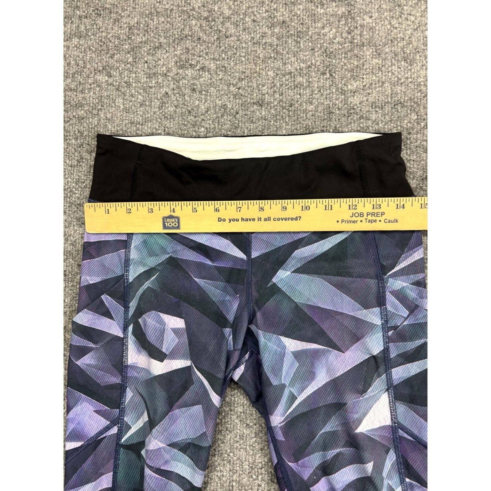 Lululemon Lululemon Leggings Womens 6 Purple Geometric Crop Zip Pocket Yoga Gym Workout Size 28" / US 6 / IT 42 - 2 Thumbnail
