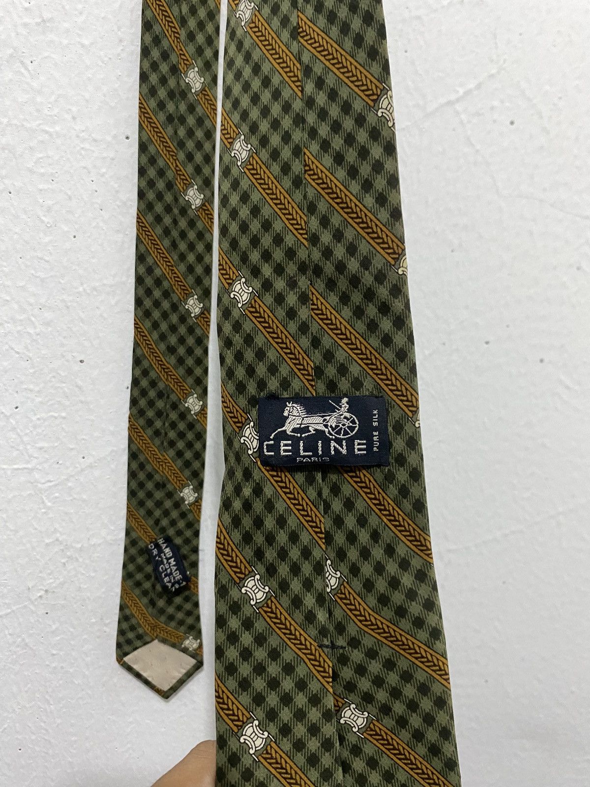 Celine Vintage Celine Abstract Silk Tie Size ONE SIZE - 5 Thumbnail