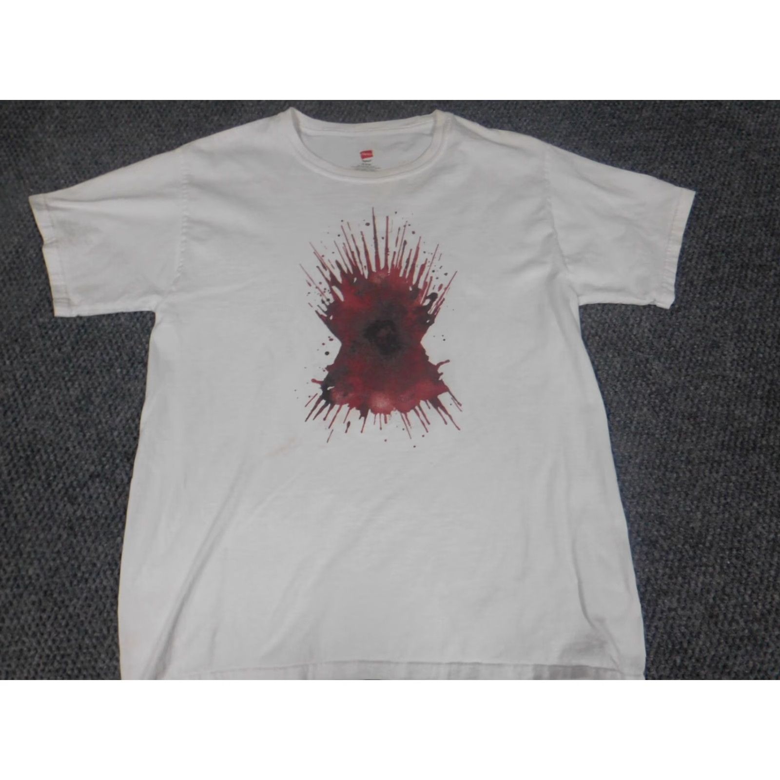 Hanes Hanes Game of Thrones Mens Shirt M White T-Shirt Crew Neck Short Sleeve Cotton Blend Size US M / EU 48-50 / 2 - 2 Thumbnail