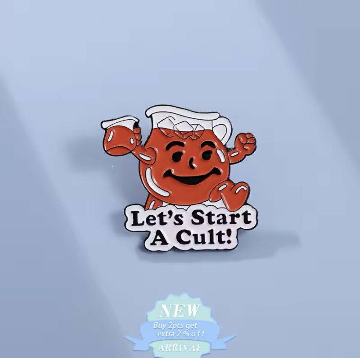 Designer Let’s Start A cult enamel pin brooch Size ONE SIZE - 2 Thumbnail