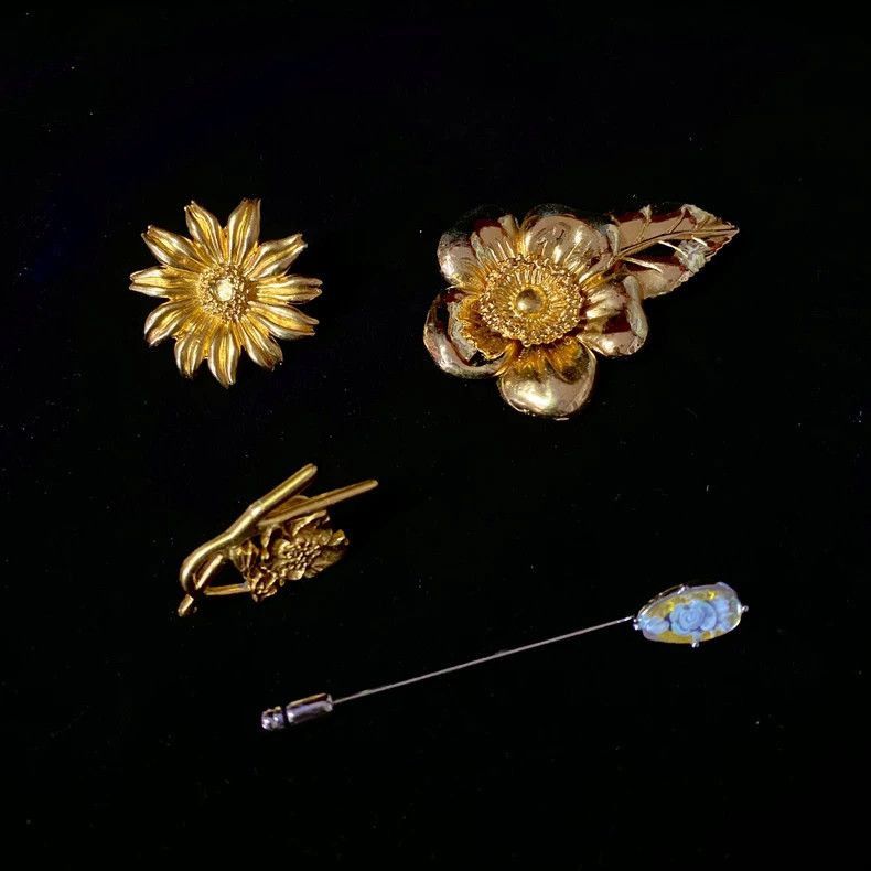 Kenzo KENZO Flower Brooch Vintage Gold Plated-2506 Size ONE SIZE - 6 Thumbnail