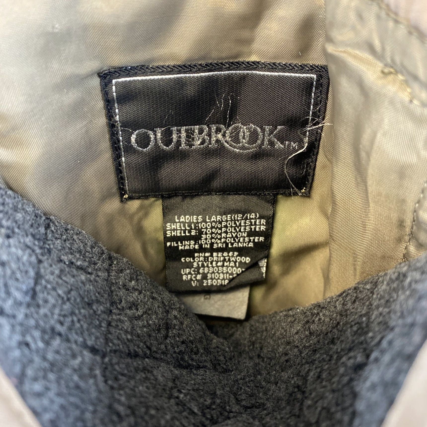 Vintage Outbrook Women's Jacket Reversible Casual Size 12-14 Green-gray Polyester Zip Collared 2 Pockets All Seasons Basic Jacket, Regular Fit Size XL / US 12-14 / IT 48-50 - 5 Thumbnail