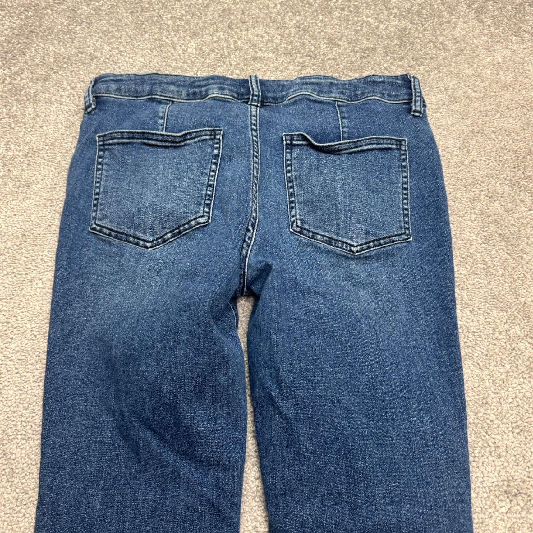 Free People Free People We The Free Moto Biker Skinny Denim Jeans Womens 29 Blue Ankle Zip Shirt? Size 29" - 5 Thumbnail