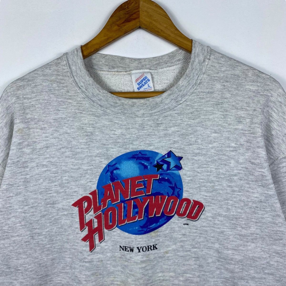 Planet Hollywood × Vintage Vintage 90's PLANET HOLLYWOOD New York Graphic Crewneck Size US L / EU 52-54 / 3 - 2 Thumbnail