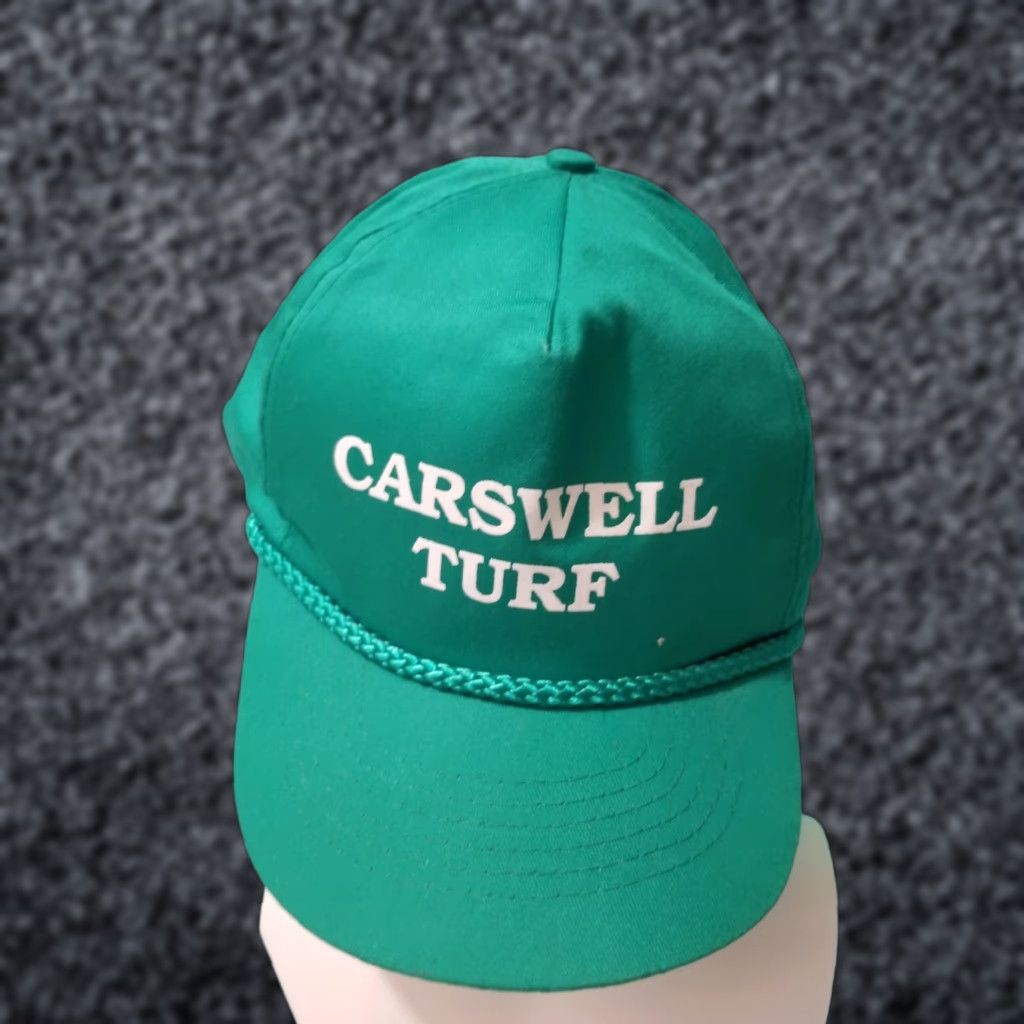 Cushman Vintage Snap-Back Hat Trucker Green Cotton Polyester Canvas Adjustable Unisex Adults Size ONE SIZE - 1 Thumbnail
