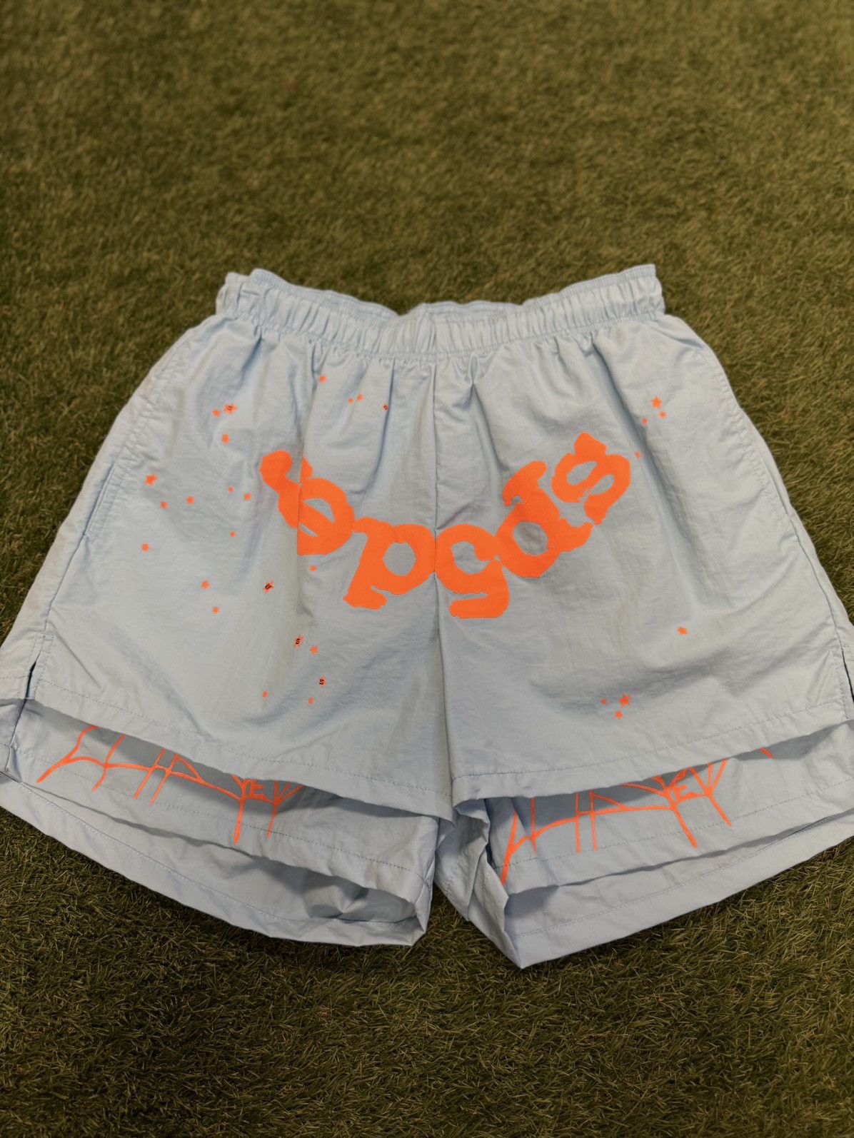 Sp5der Sp5der Double Layer Web Shorts Blue Size Small (NEW) Size US 27 - 1 Thumbnail