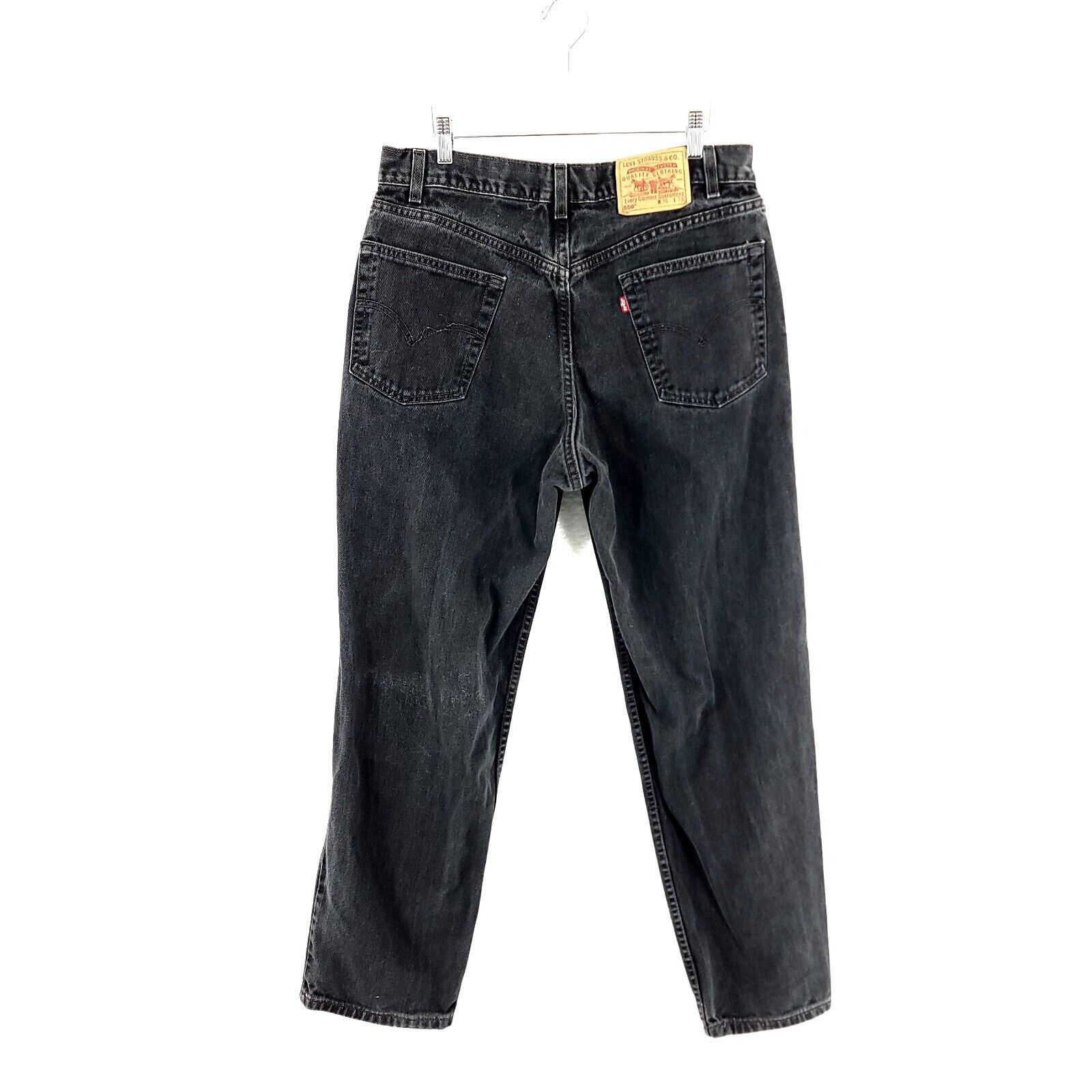 Levi's Vintage Levi's Black Relaxed Fit 550 Denim Cotton High Rise Size US 34 / EU 50 - 6 Thumbnail