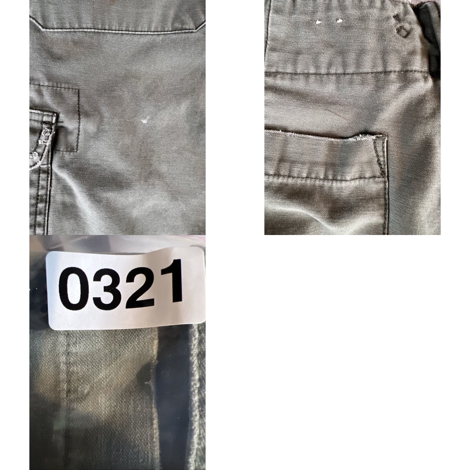 American Eagle Outfitters VINTAGE American Eagle Outfitters Cargo Pants Mens 33x32 Olive Green Army 90s Grunge Wide-Leg Size US 33 - 9 Thumbnail