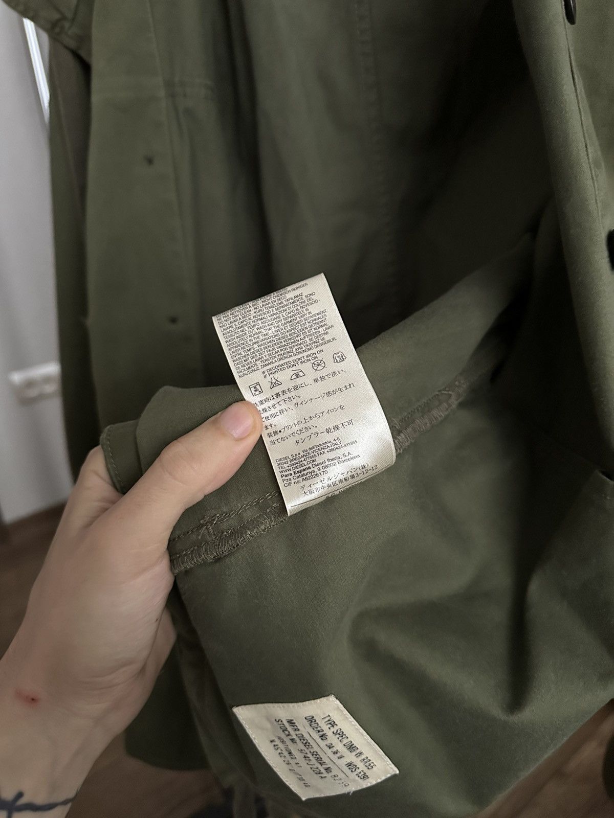 Diesel Diesel Double Coat Canvas Military Jacket Size US XXL / EU 58 / 5 - 15 Thumbnail