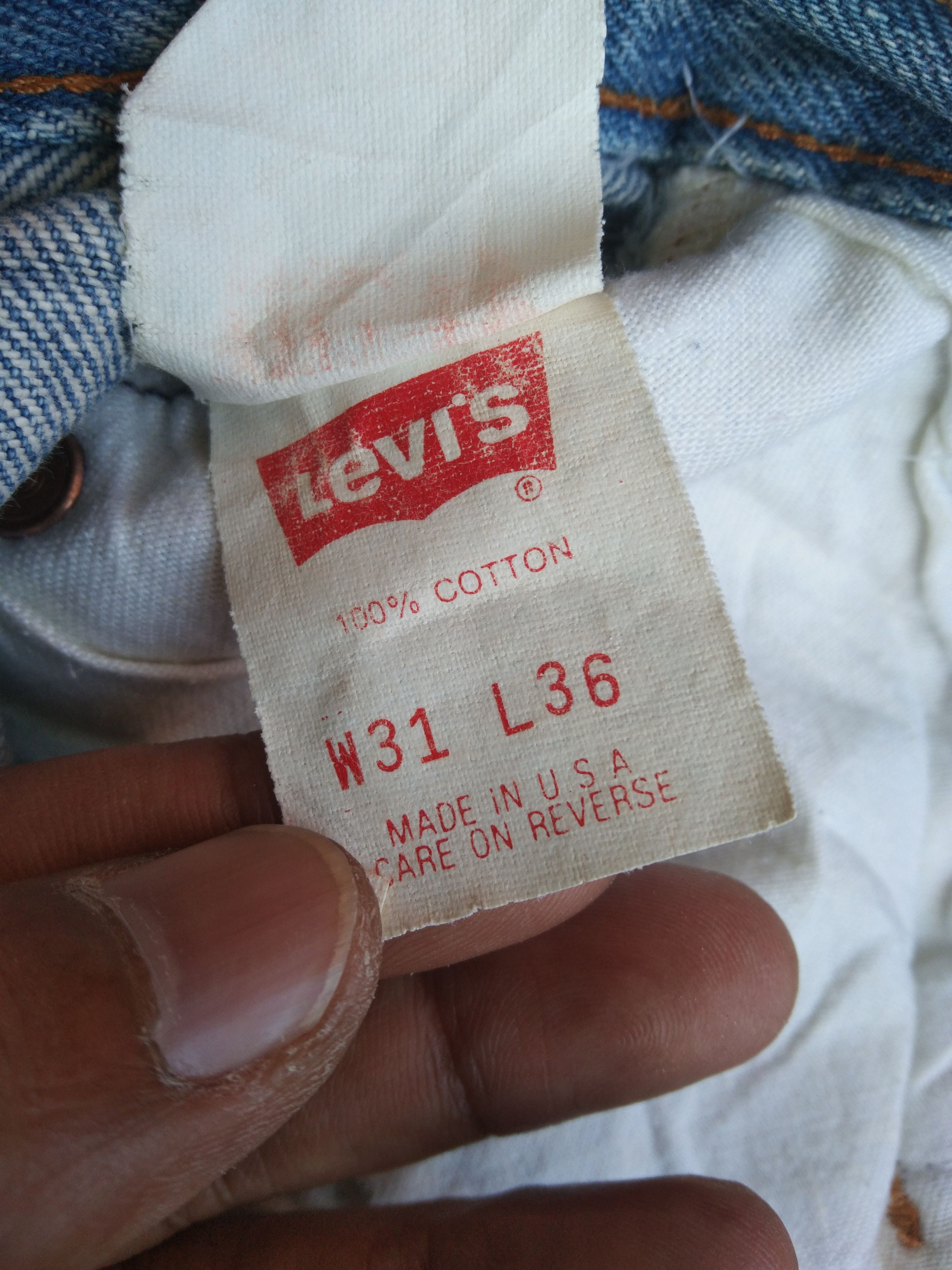 Levi's 90s Vintage Levi's 501 Made In USA Distressed Jeans 29x30 Size US 29 - 13 Thumbnail