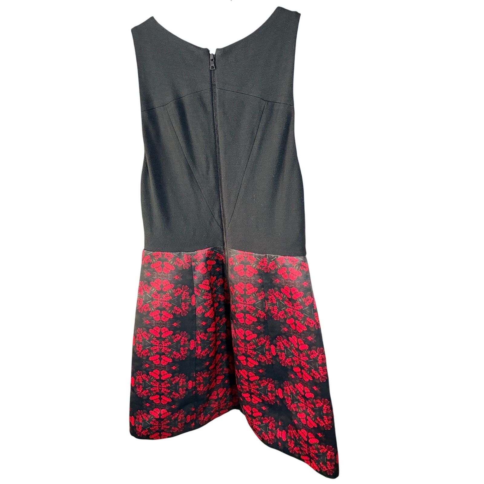Alice + Olivia 0265 Alice + Olivia Black Red Floral Print Size 2-4 Size XS / US 0-2 / IT 36-38 - 3 Thumbnail