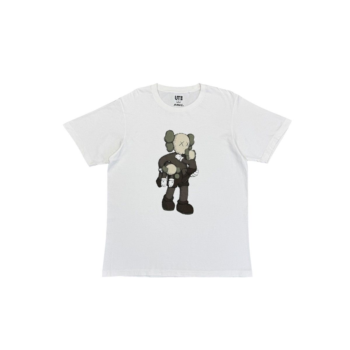 Kaws Uniqlo x Kaws Big Logo White T-Shirt Men Size L Size US L / EU 52-54 / 3 - 1 Thumbnail