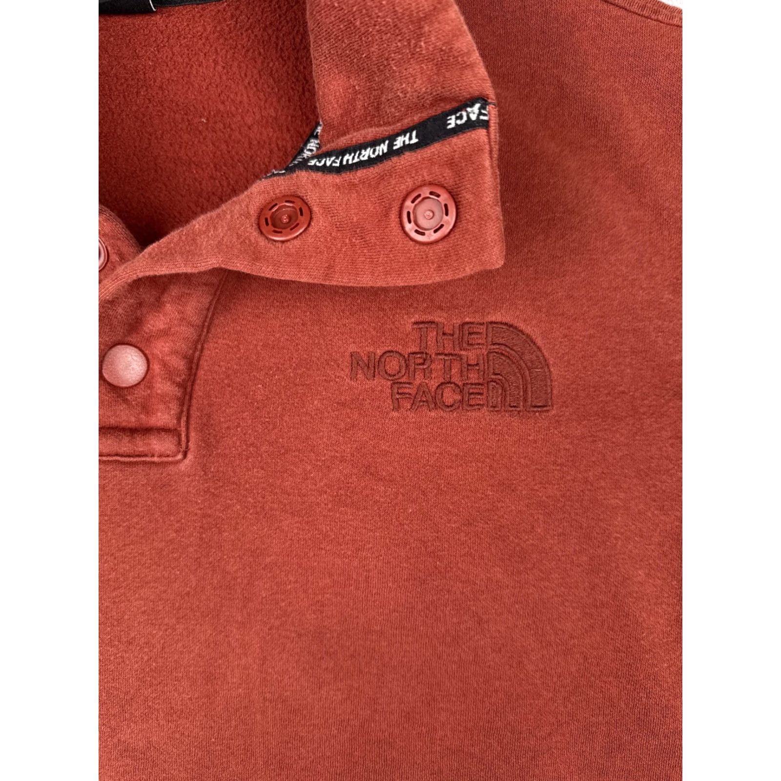 The North Face The North Face Sweatshirt Mens XL Rust Red Quarter Snap Fleece Pullover Logo Size US XL / EU 56 / 4 - 6 Thumbnail