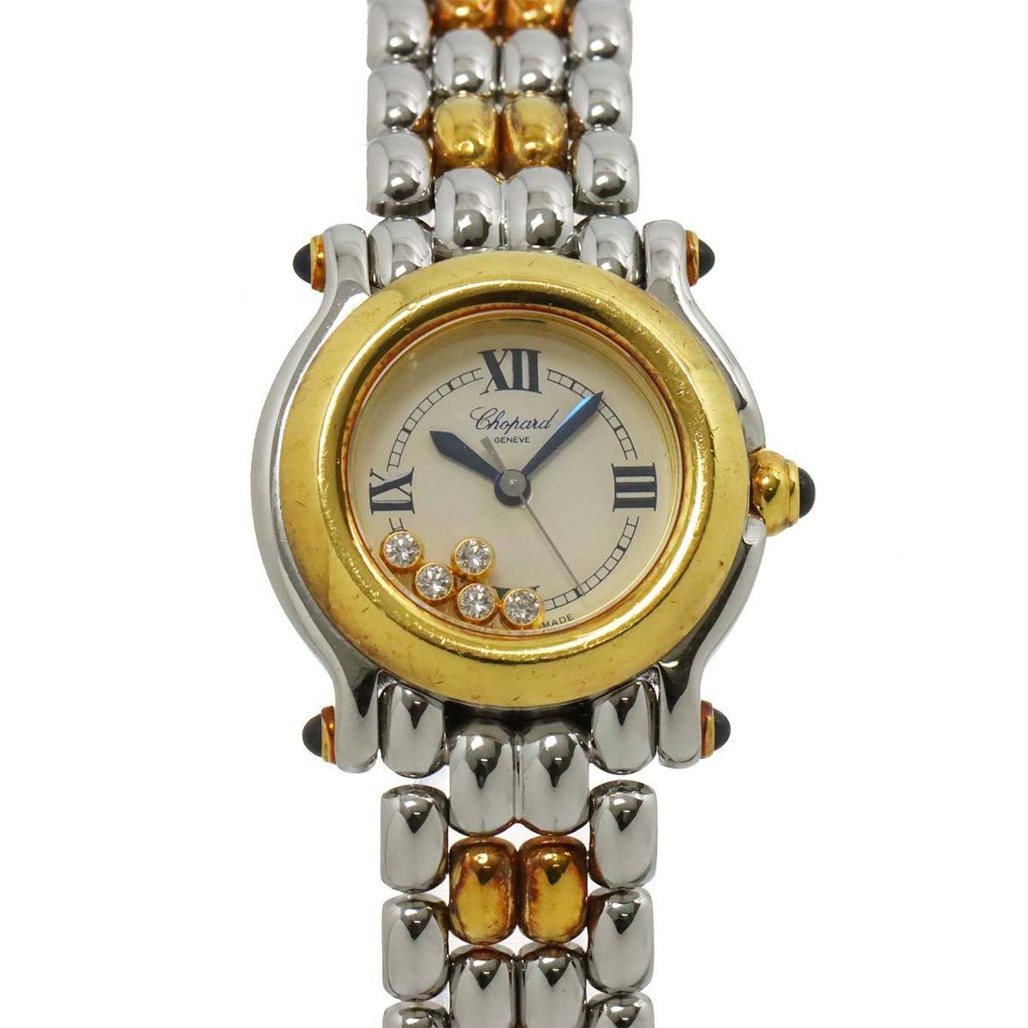 Chopard Happy Sports Combi 27 8256 23 Ladies Watch 5P Diamond White Yg Quartz, Women's