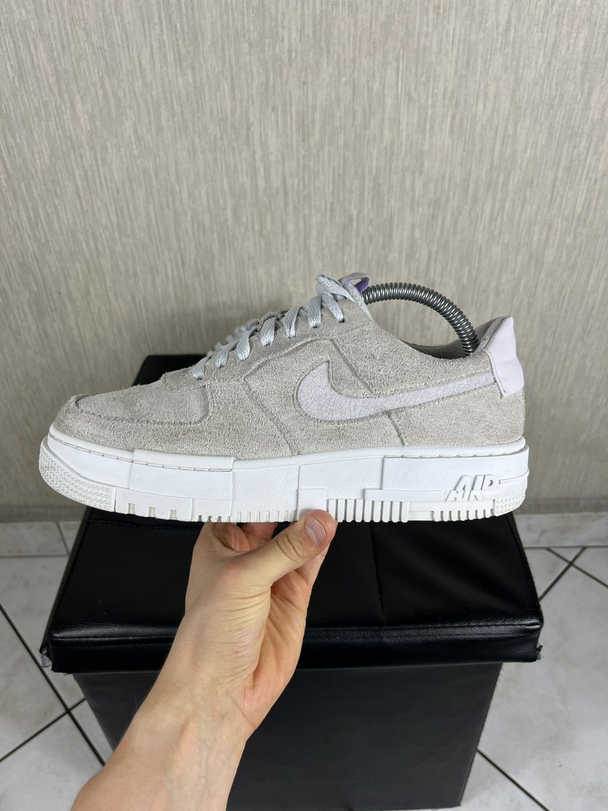 Nike Nike Air Force 1 one pixel suede velvet sneakers shoes lilac Size US 8.5 / EU 41-42 - 15 Thumbnail