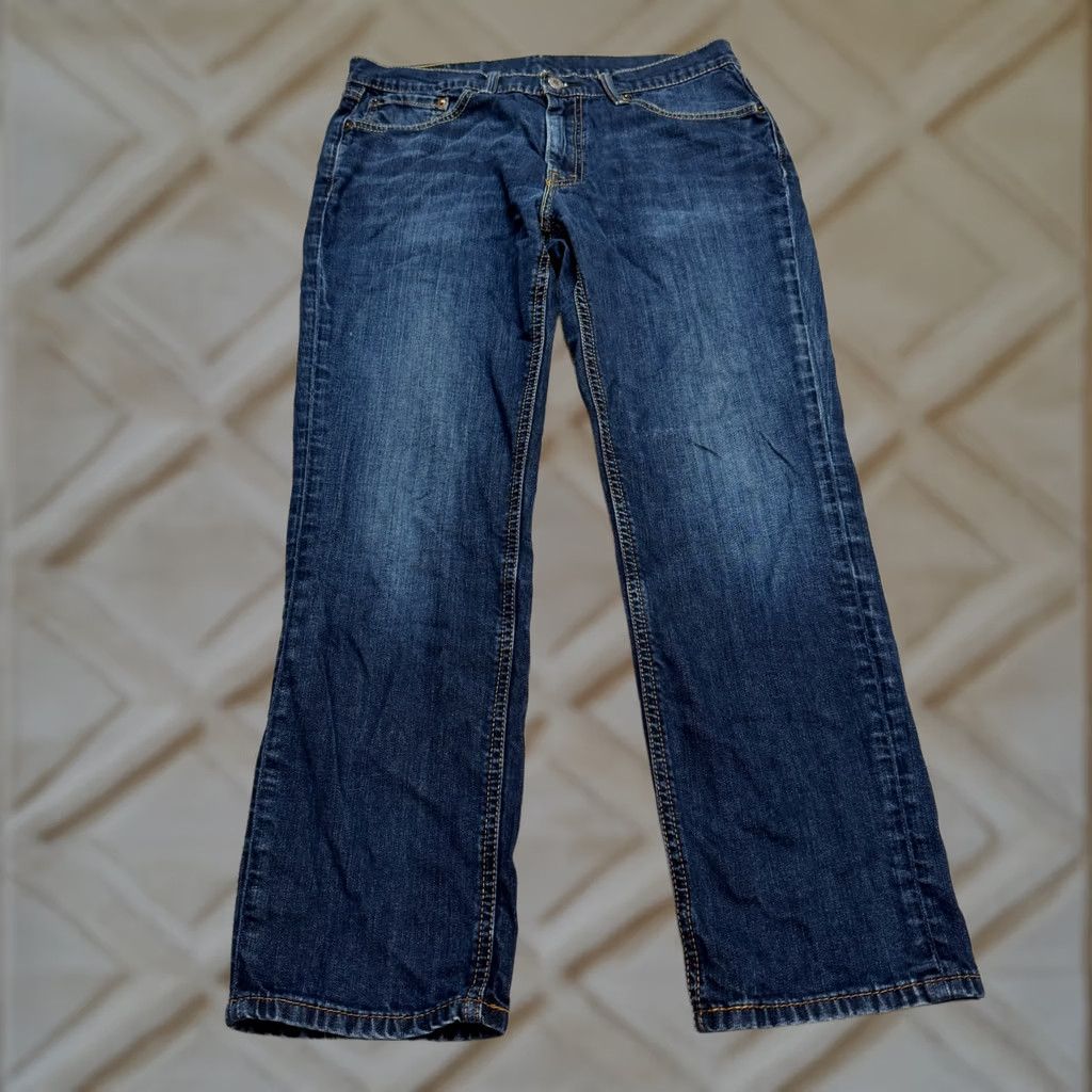 Levi's Levi's 541 Athletic Fit Jeans Mens 32x30 Blue Dark Wash Water Less Denim Cotton 5-Pocket City Grunge N/A Size US 32 / EU 48 - 1 Thumbnail