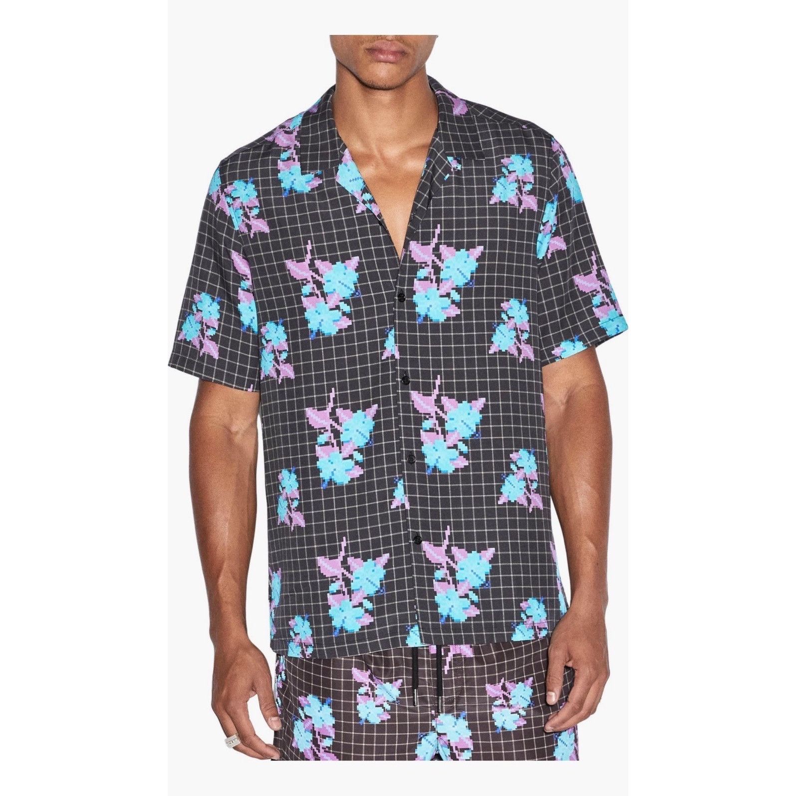 Ksubi Ksubi Floral Short Sleeve Button Up Shirt NWT - Size L Size US L / EU 52-54 / 3 - 2 Thumbnail
