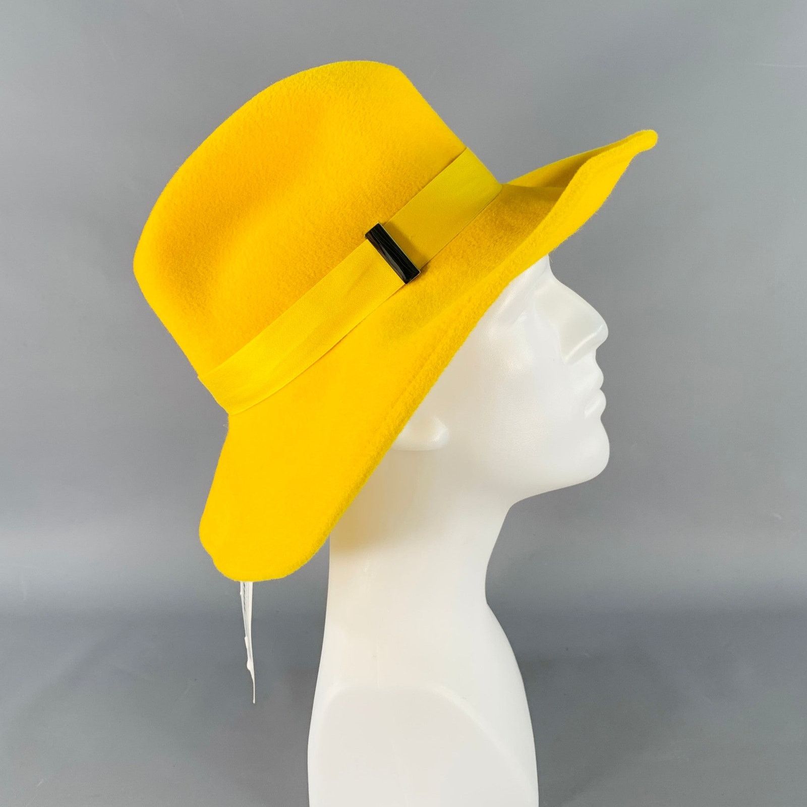Other GIGI BURRIS Requiem Yellow Felt Fedora Hat Size ONE SIZE - 1 Thumbnail